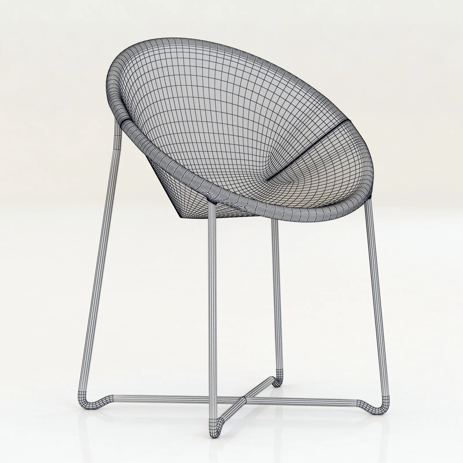 Baxter Askia Chair — 3D model preview 4