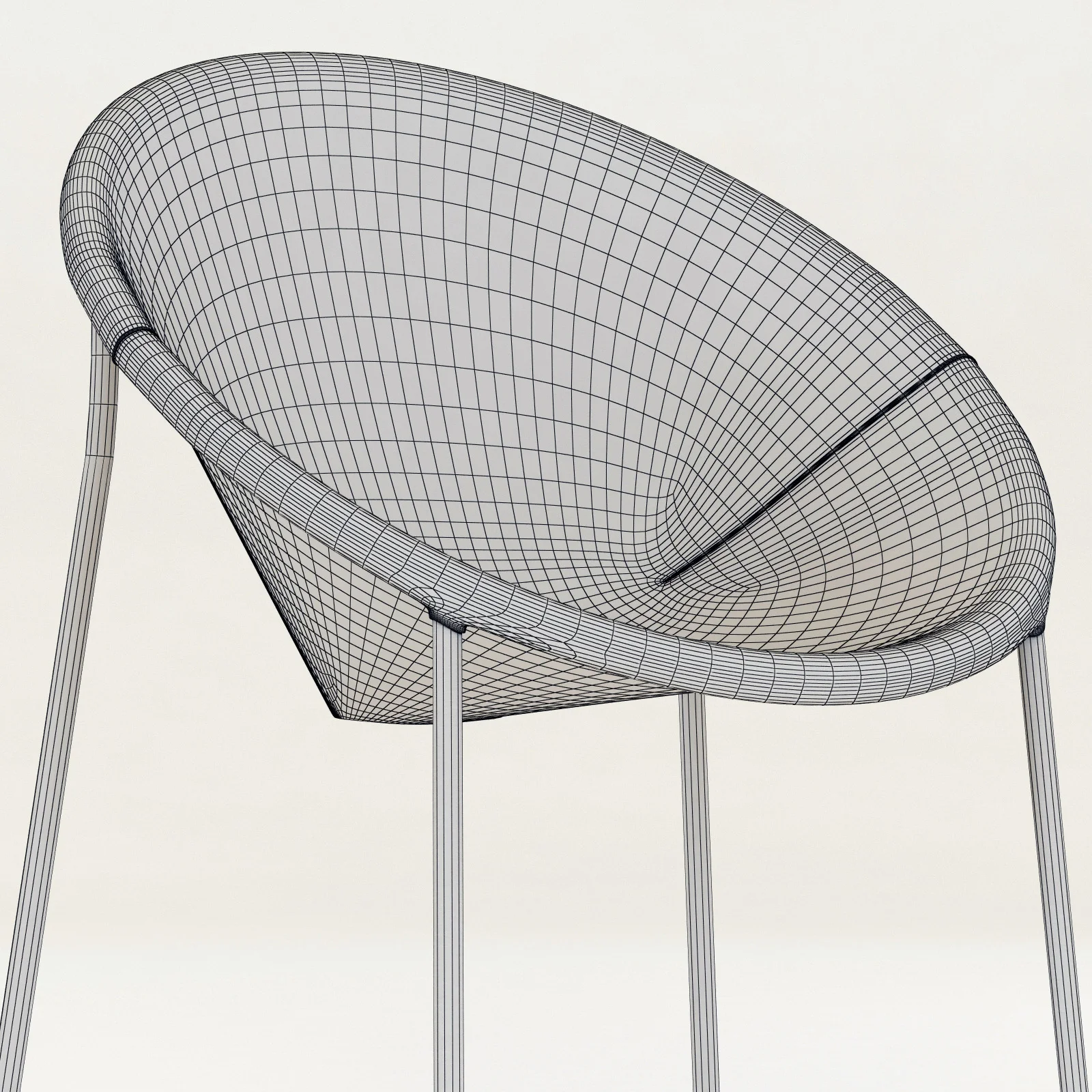 Baxter Askia Chair — 3D model preview 12