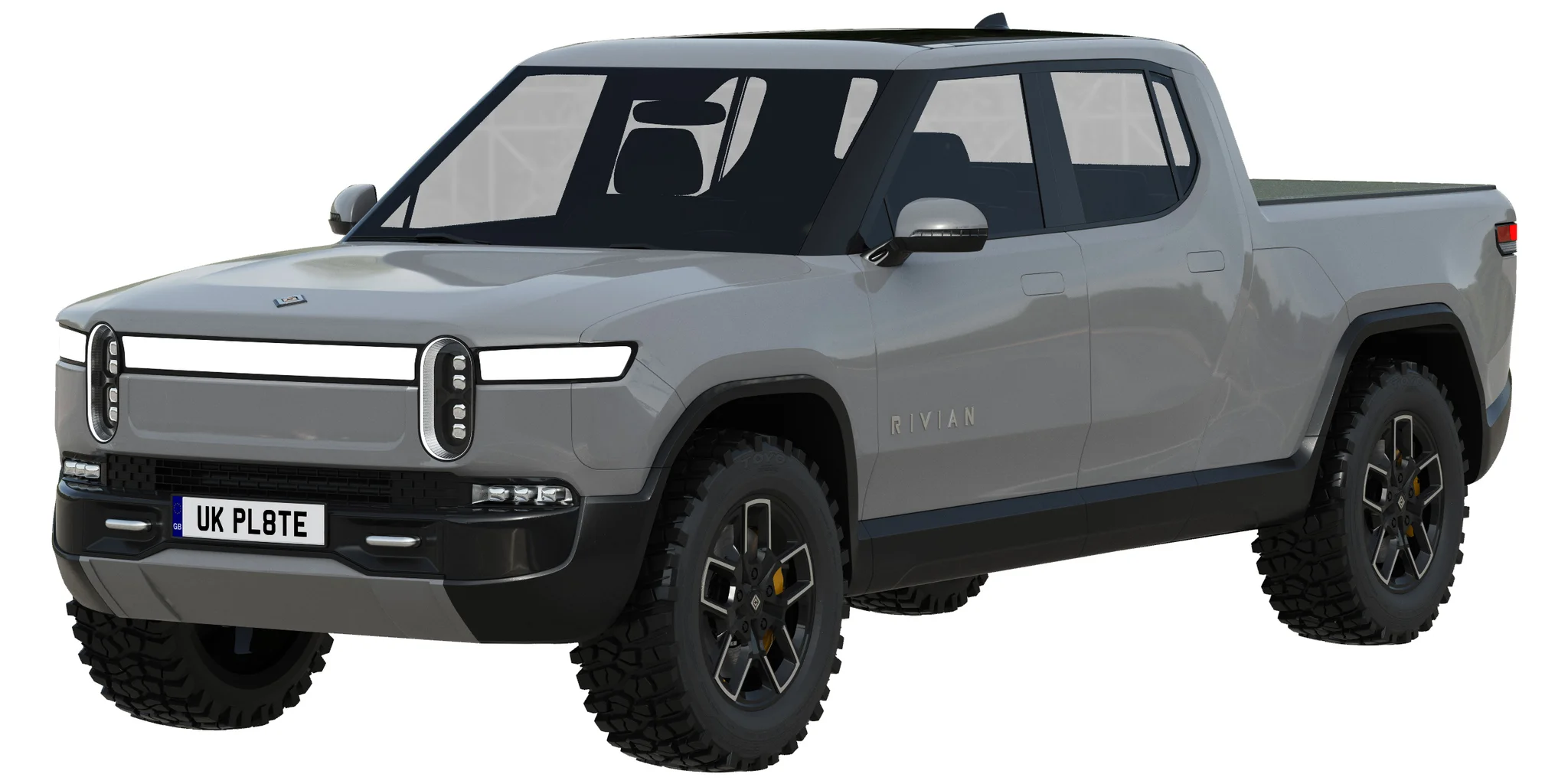 Rivian R1T, 3D model preview 13