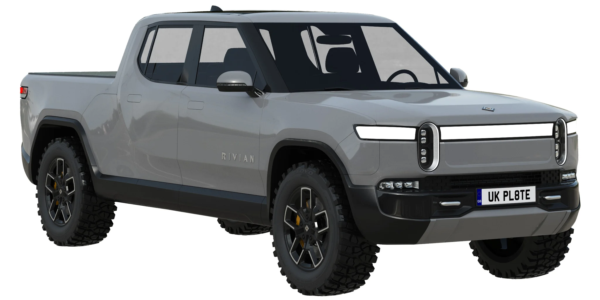 Rivian R1T, 3D model preview 19