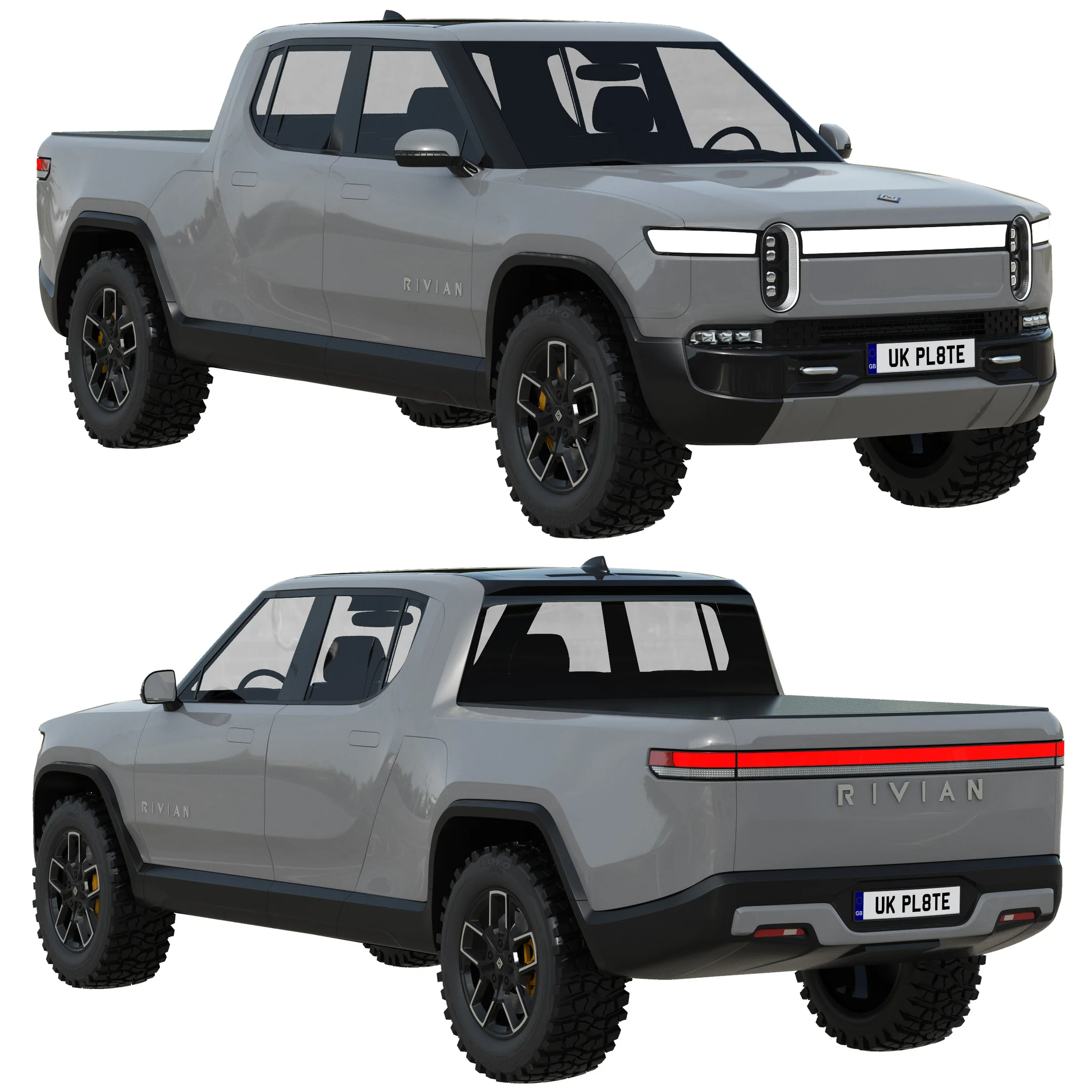 Rivian R1T, 3D model preview 21