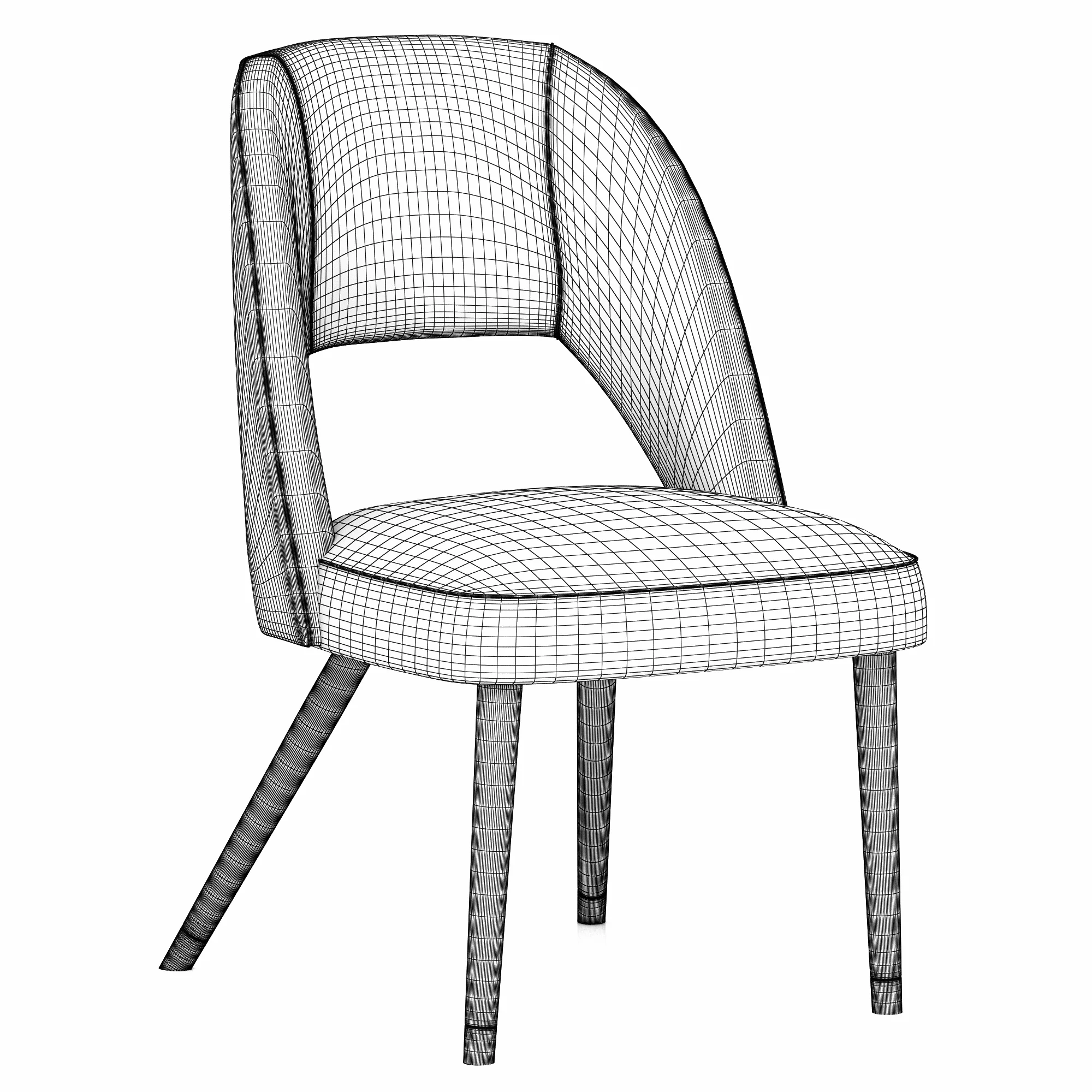 Eichholtz Dining Chair Cipria — 3D model preview 8