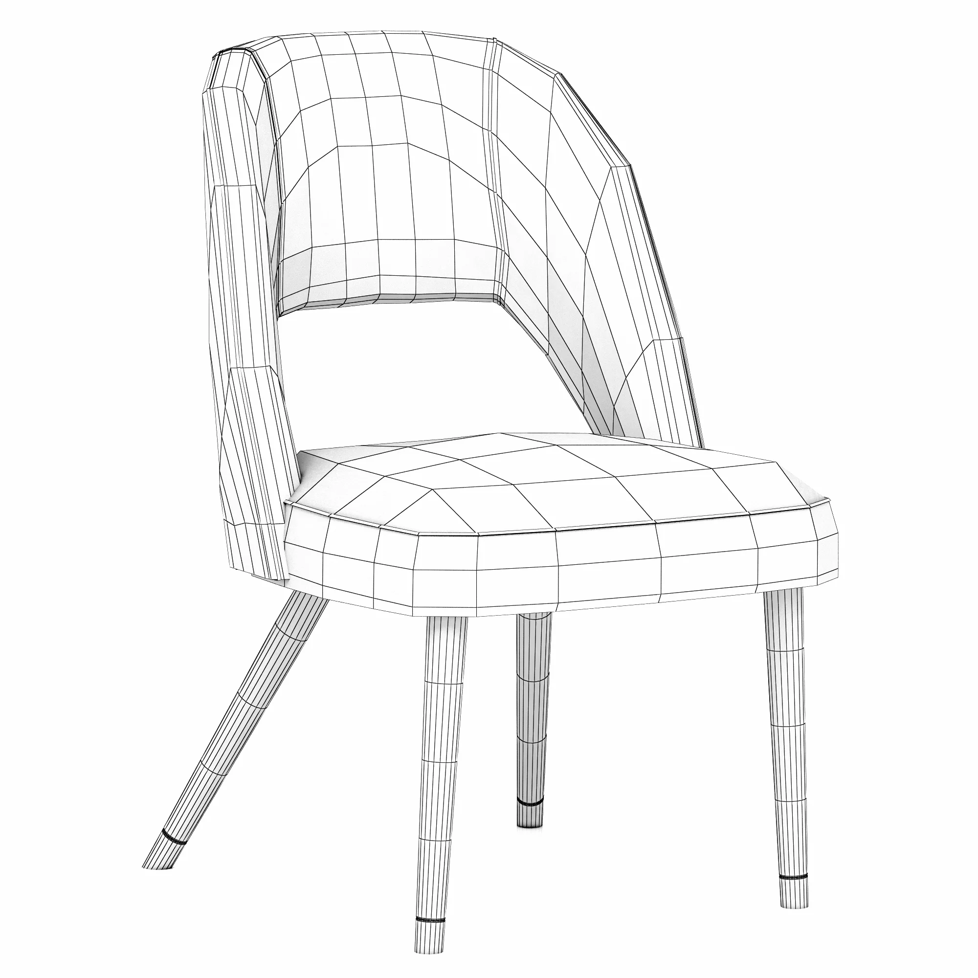 Eichholtz Dining Chair Cipria — 3D model preview 9