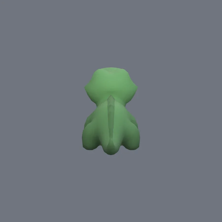 Stylized Animal Crocodile, 3D model preview 4