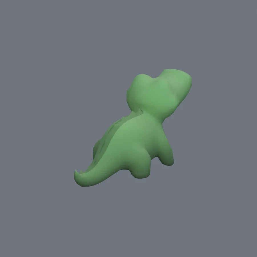 Stylized Animal Crocodile, 3D model preview 7