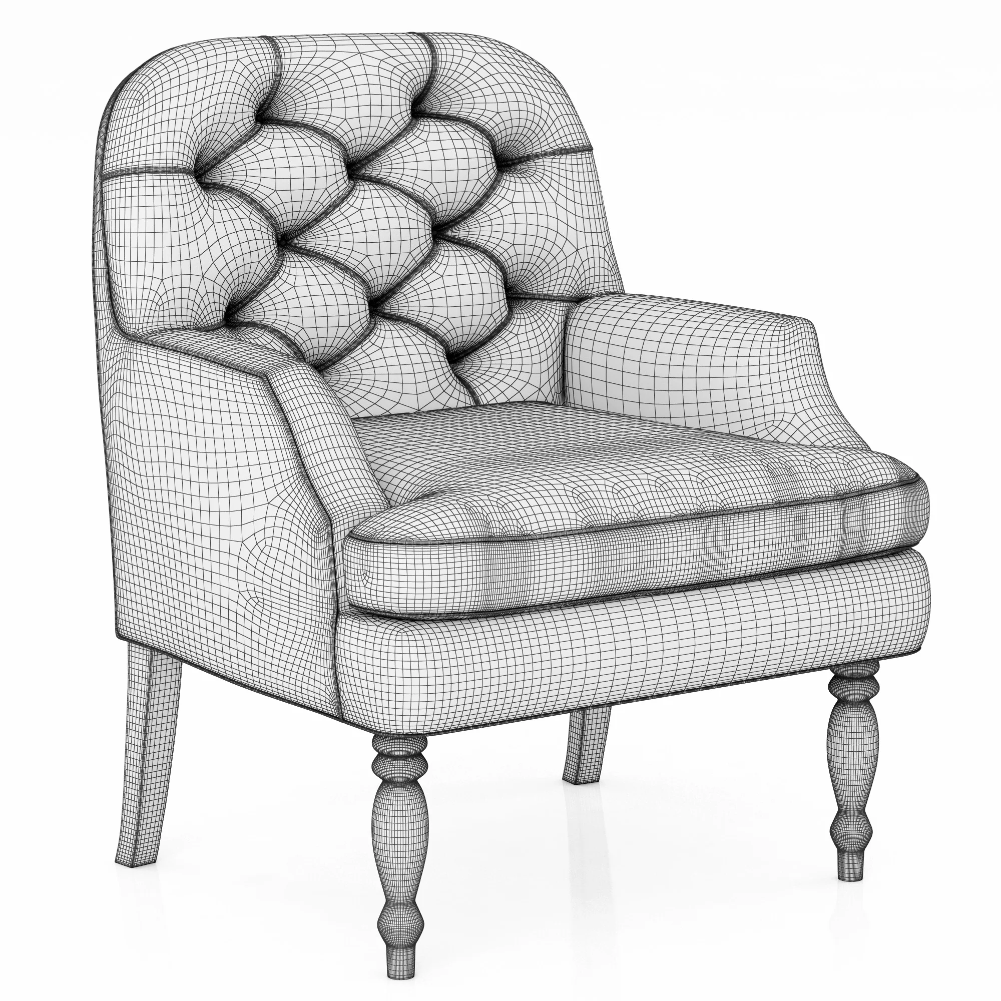 Dantone Home Barnet Chair — 3D model preview 8