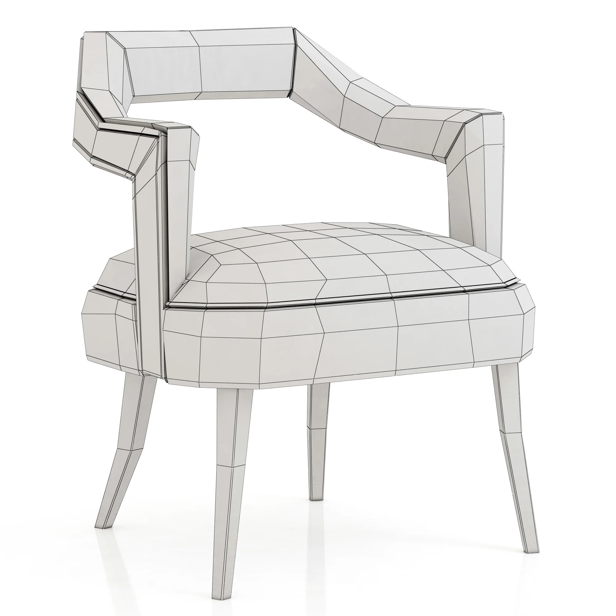 Brabbu OKA Dining Chair — 3D model preview 3
