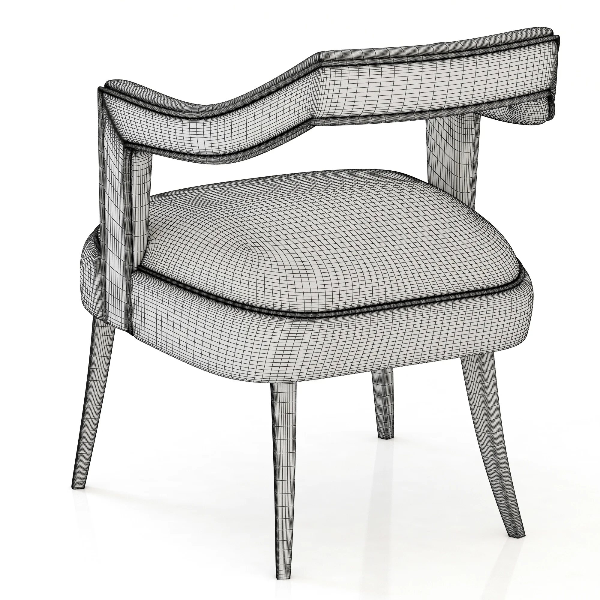 Brabbu OKA Dining Chair — 3D model preview 6