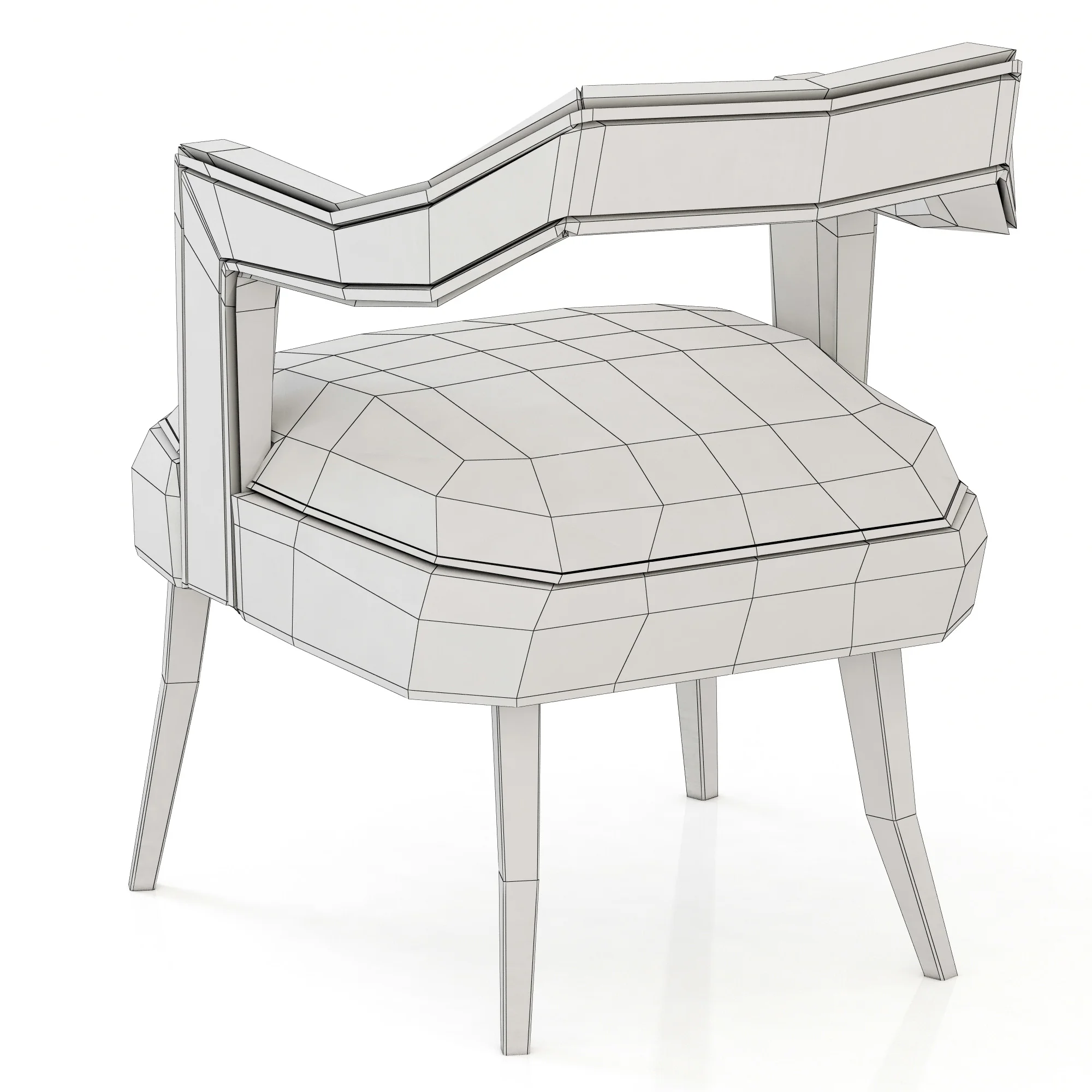 Brabbu OKA Dining Chair — 3D model preview 7