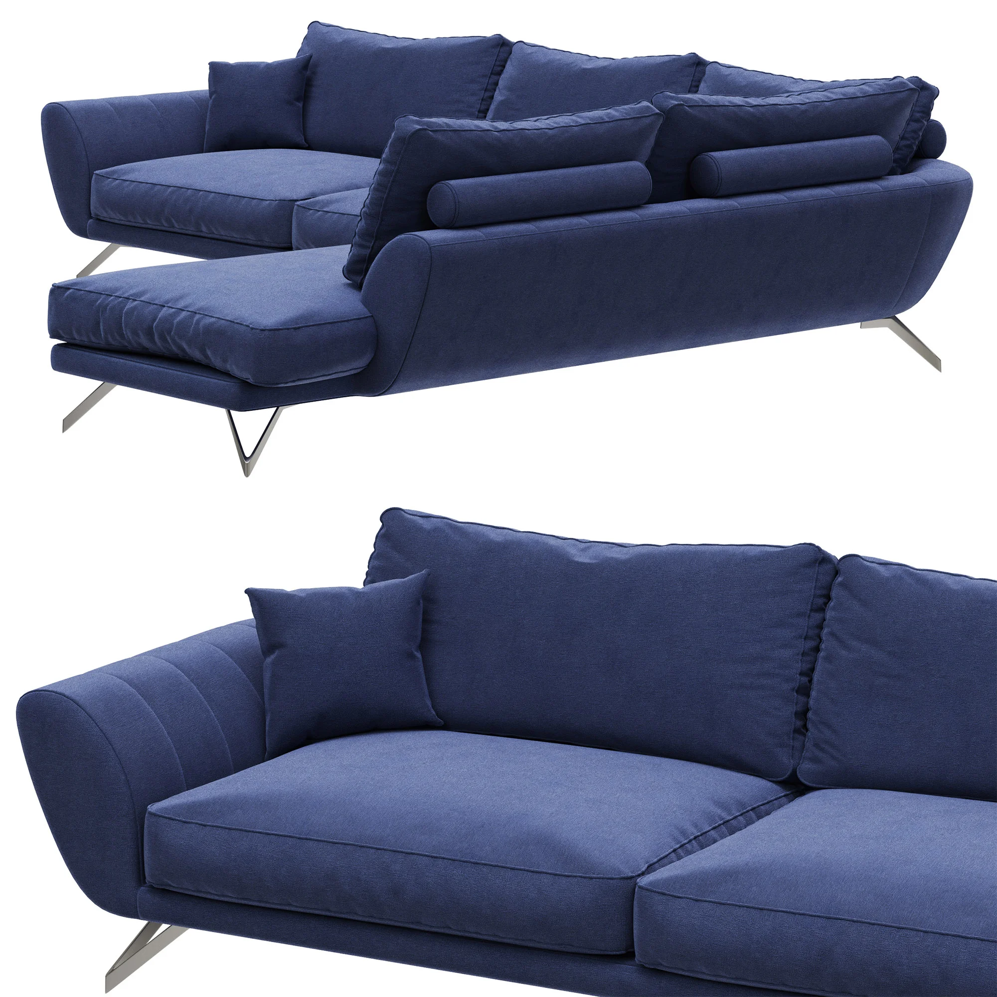 Roche Bobois CARACTERE CORNER COMPOSITION — 3D model preview 1
