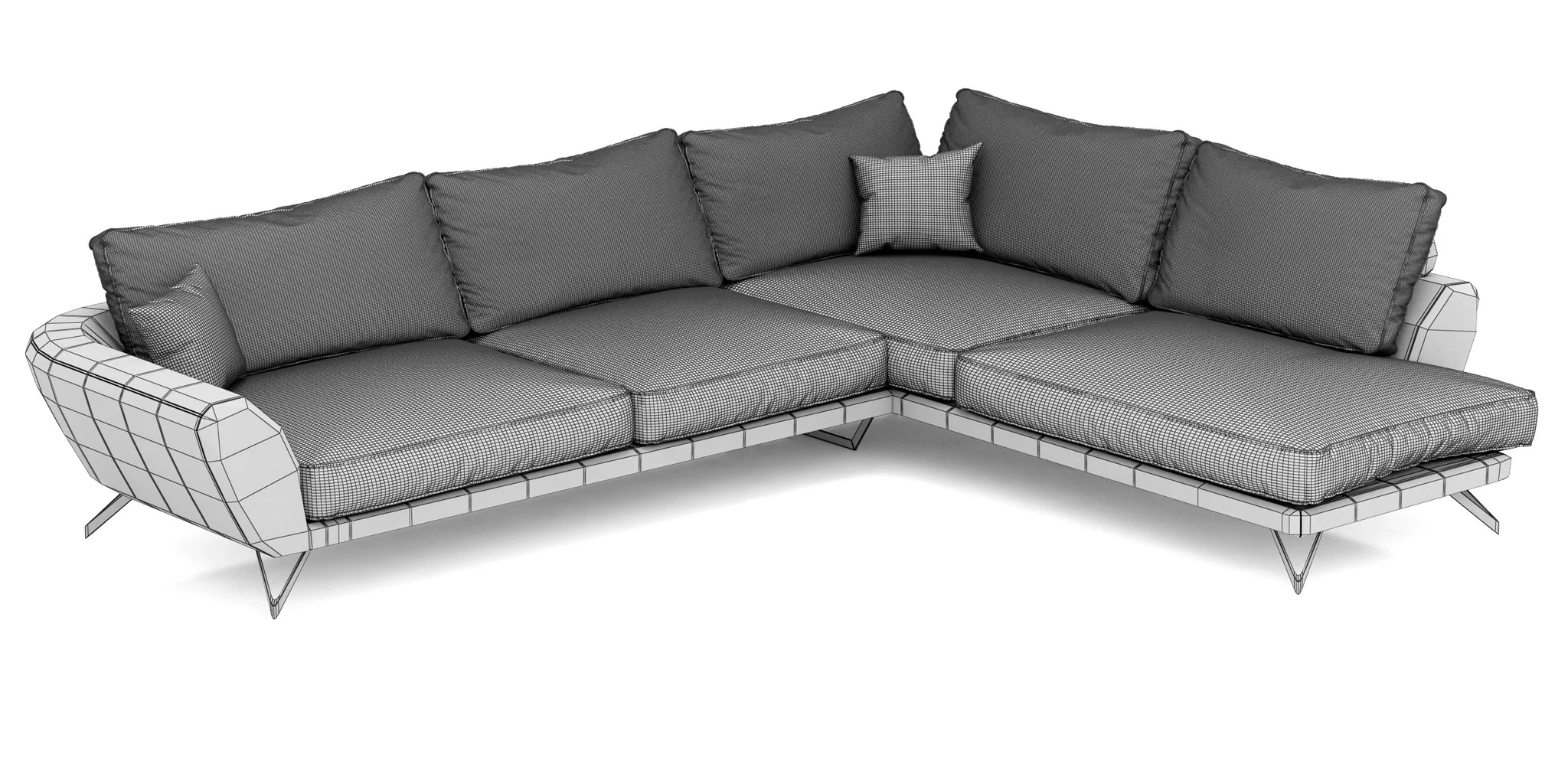 Roche Bobois CARACTERE CORNER COMPOSITION — 3D model preview 10