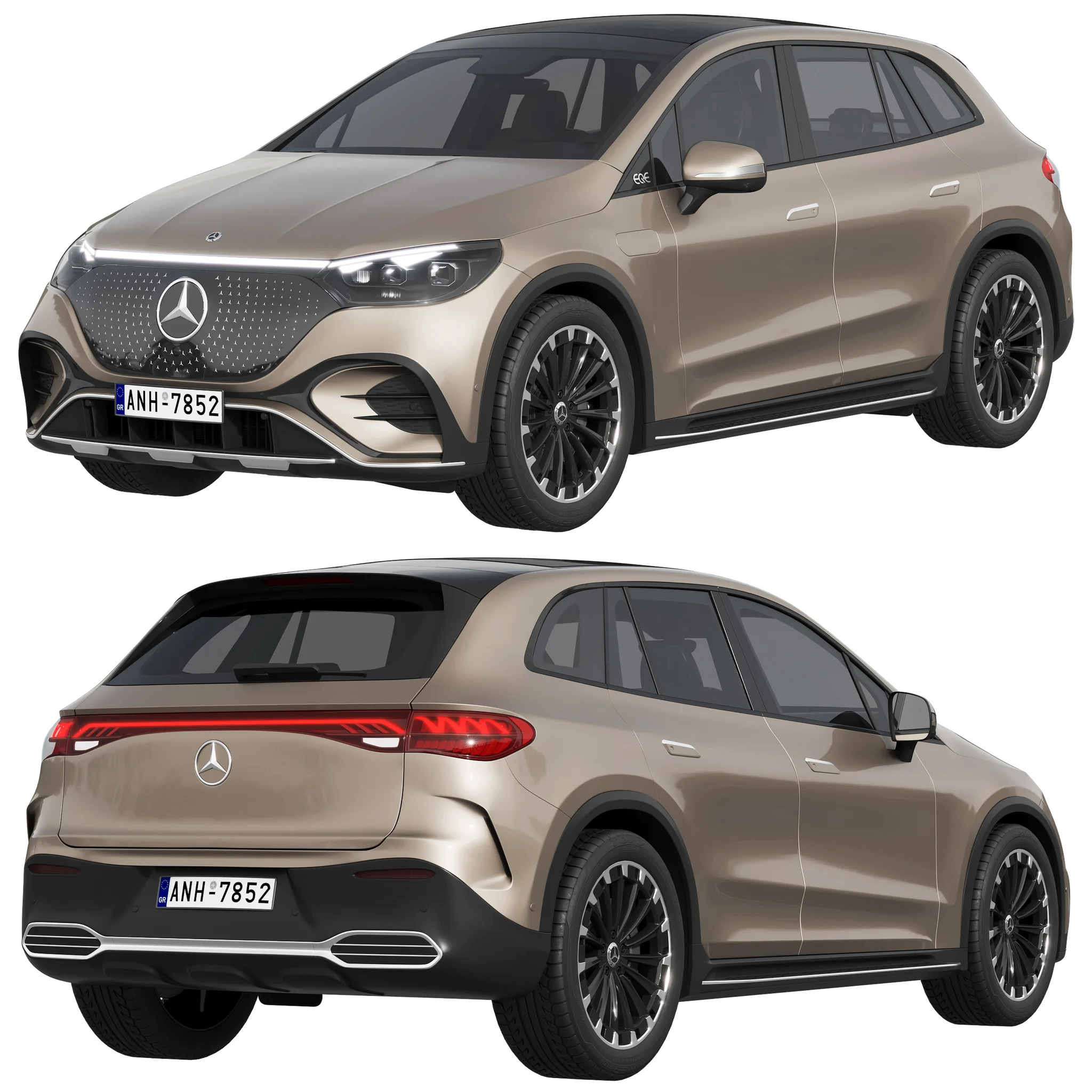 Mercedes Benz EQE SUV, 3D model preview 7