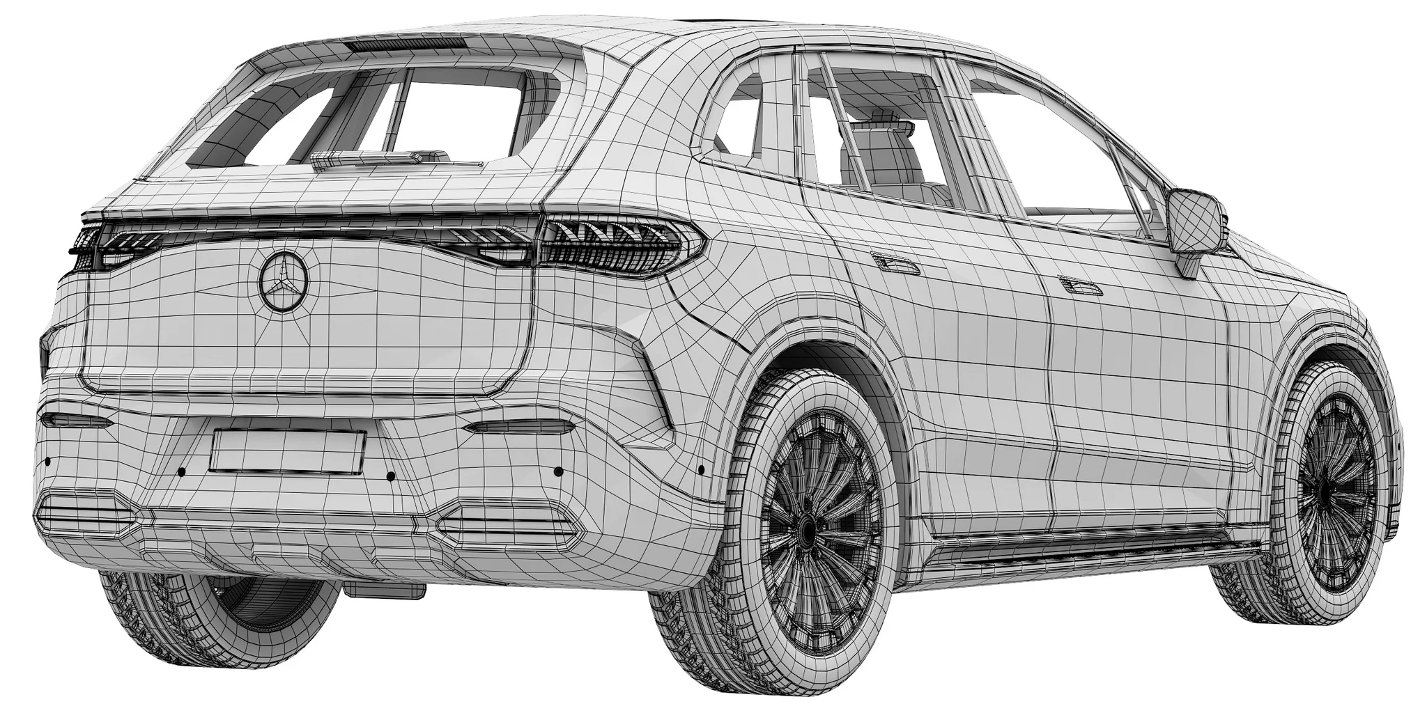 Mercedes Benz EQE SUV, 3D model preview 8