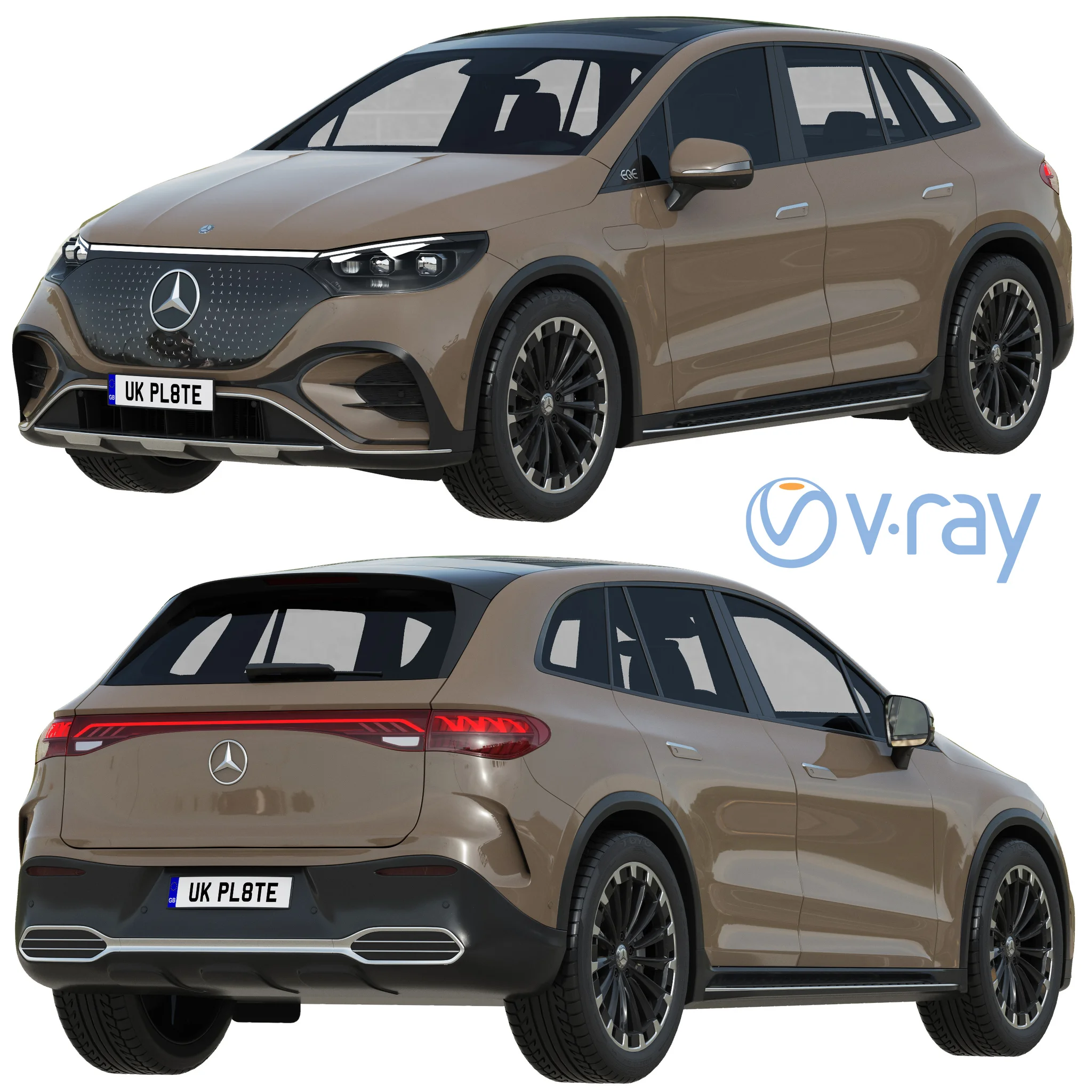 Mercedes Benz EQE SUV, 3D model preview 14