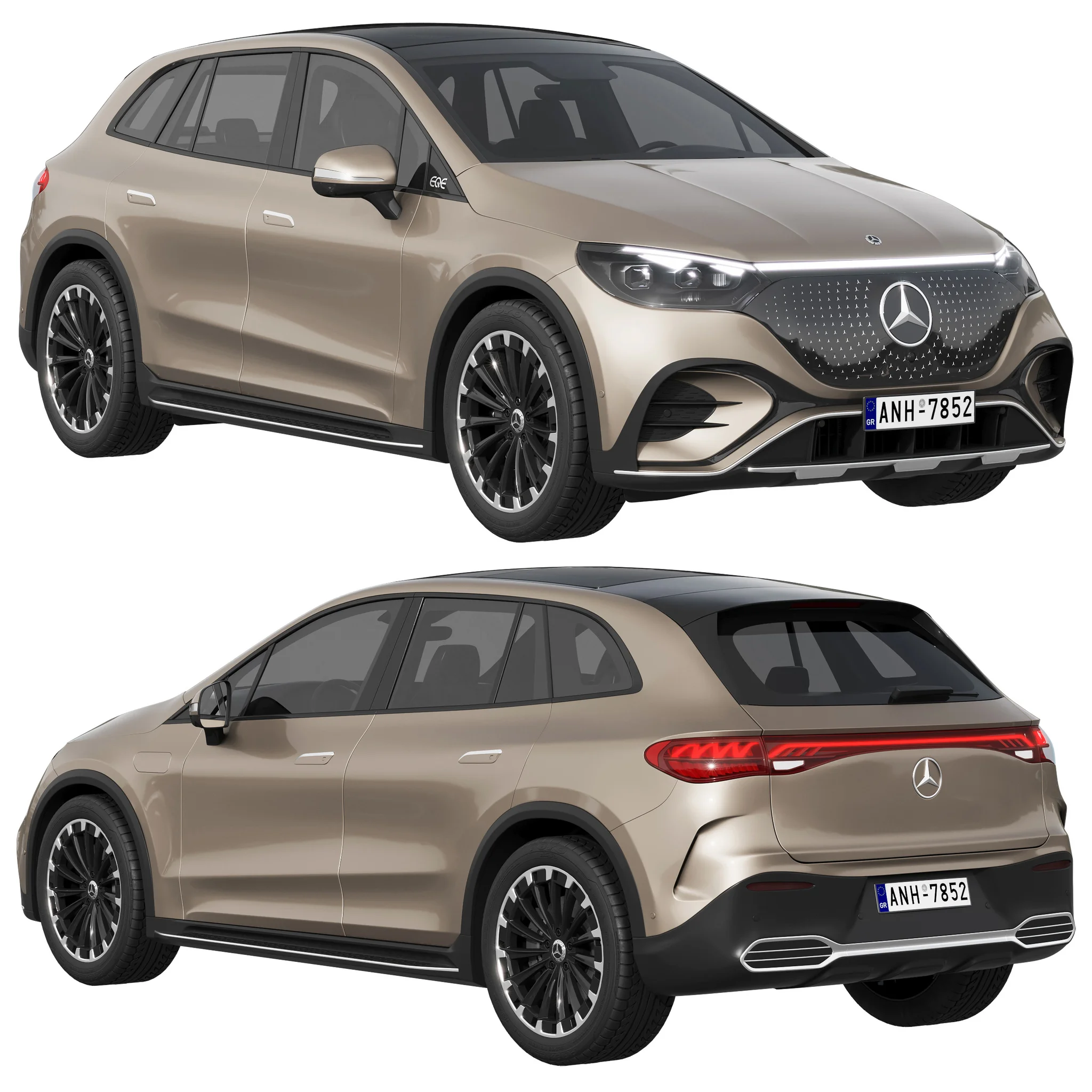 Mercedes Benz EQE SUV, 3D model preview 16