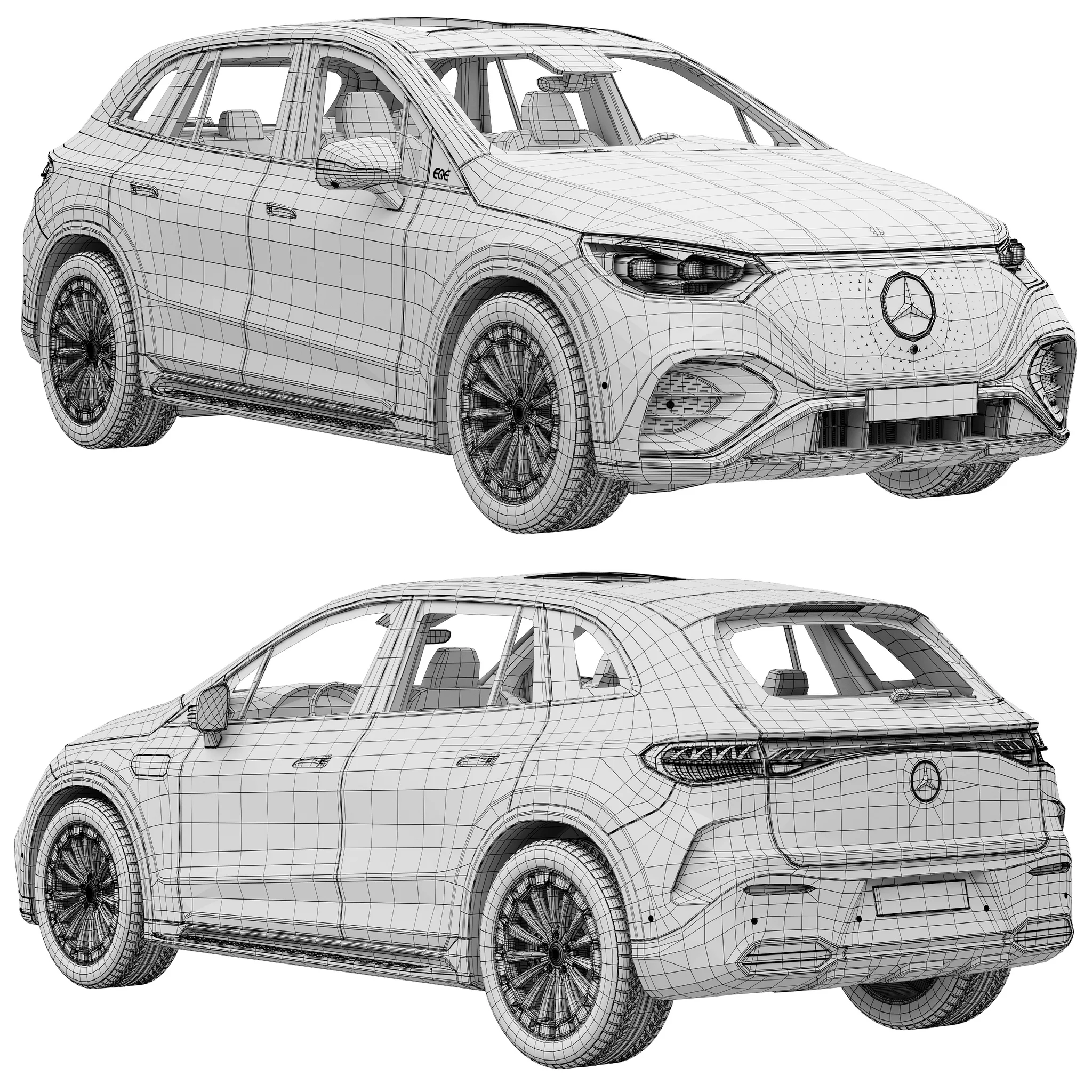 Mercedes Benz EQE SUV, 3D model preview 18