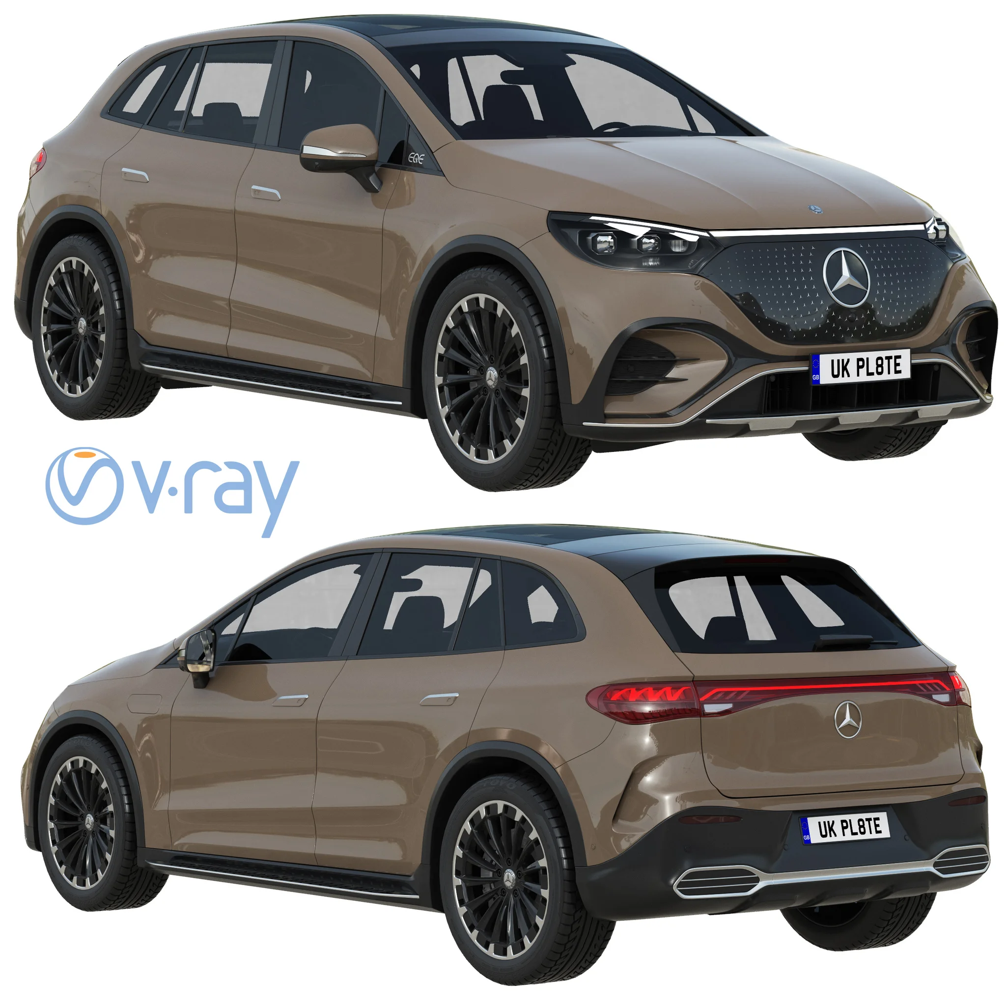 Mercedes Benz EQE SUV, 3D model preview 20