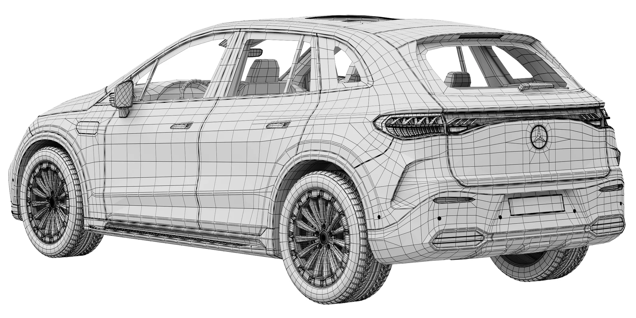 Mercedes Benz EQE SUV, 3D model preview 23