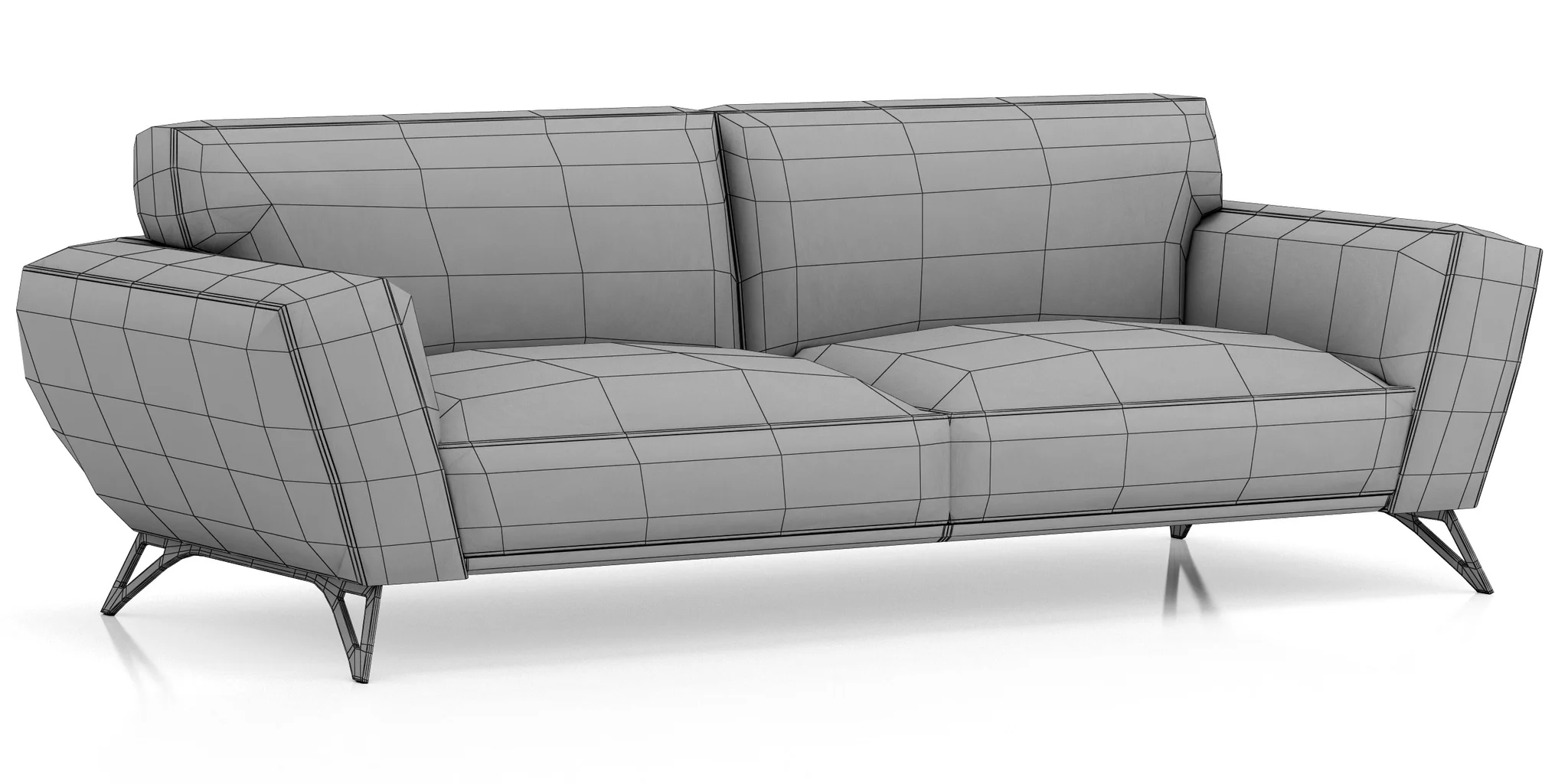 Roche Bobois INSPIRATION Large 3 Seat Sofa — 3D model preview 8