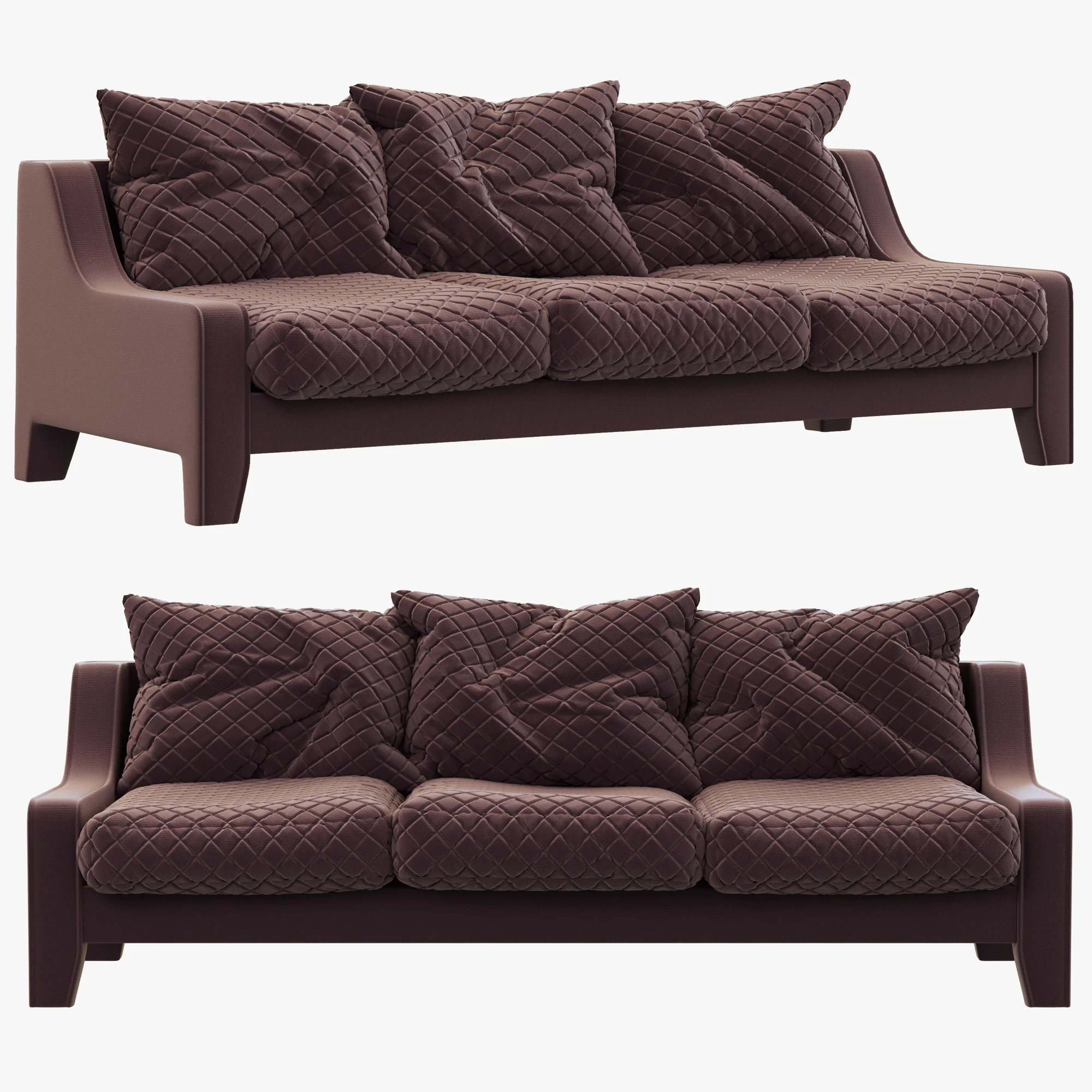 Fashion Asti Sofa — 3D model preview 2