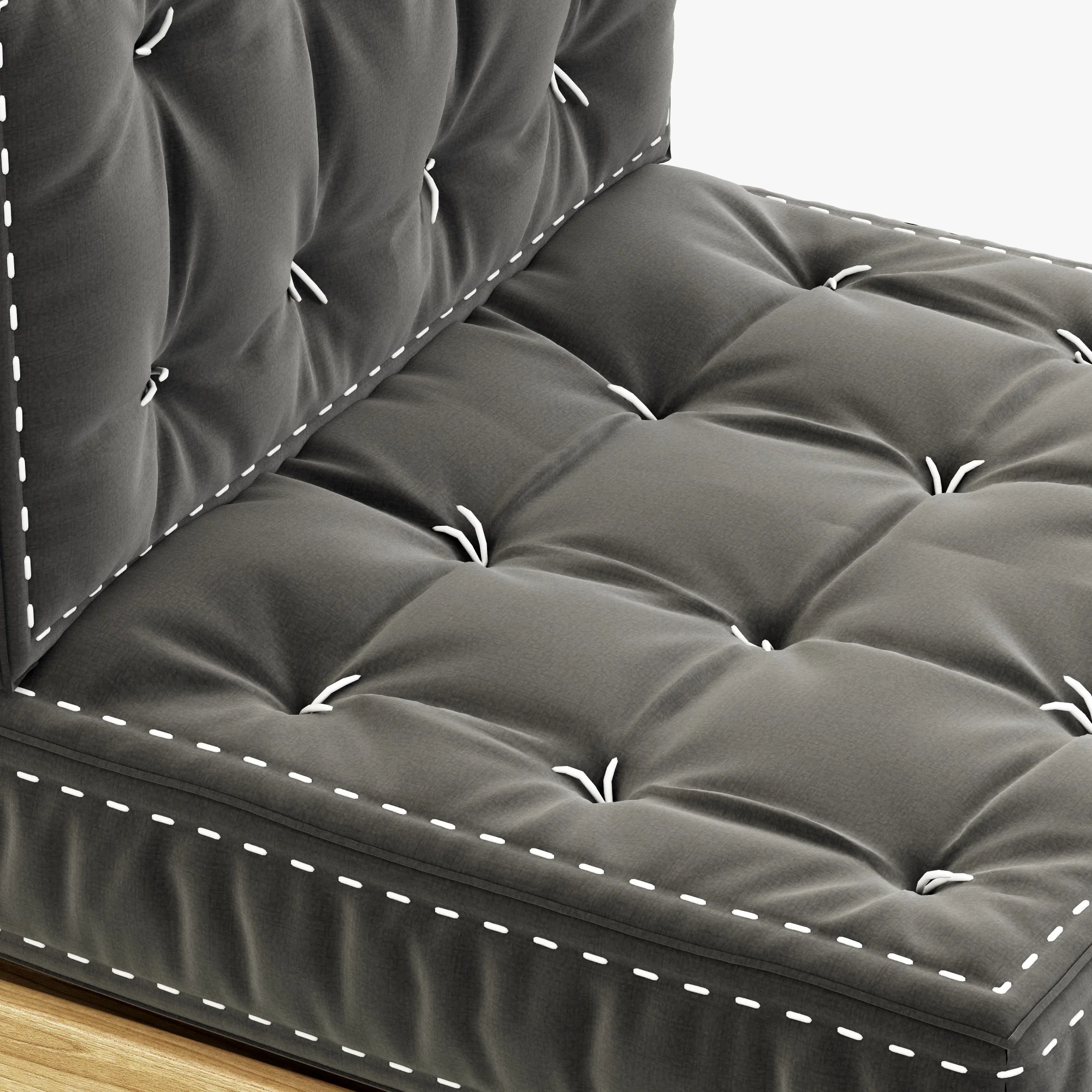 RH Teen Callum Armless Chair — 3D model preview 3