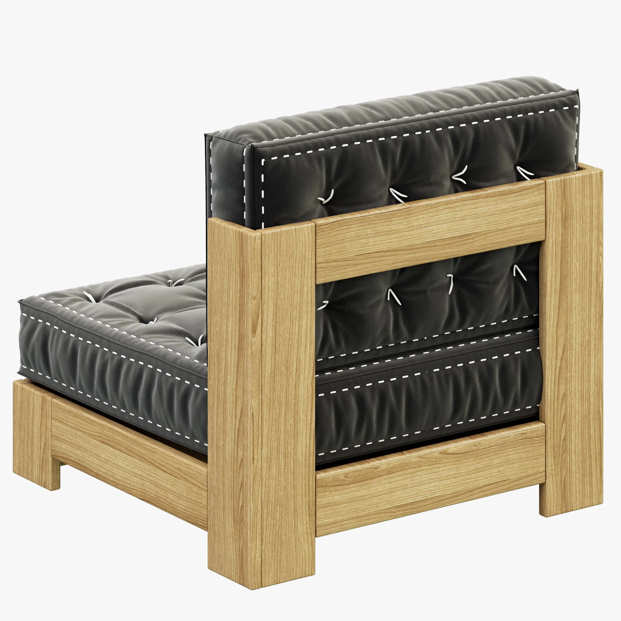 RH Teen Callum Armless Chair — 3D model preview 4