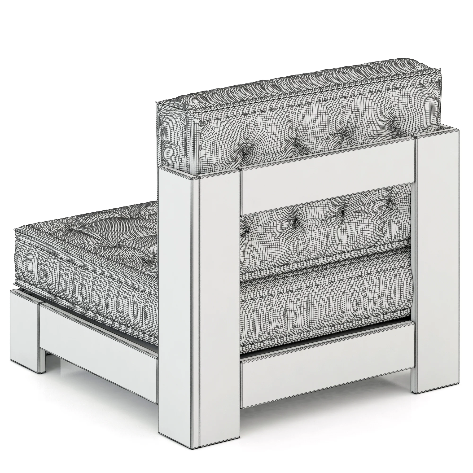 RH Teen Callum Armless Chair — 3D model preview 5