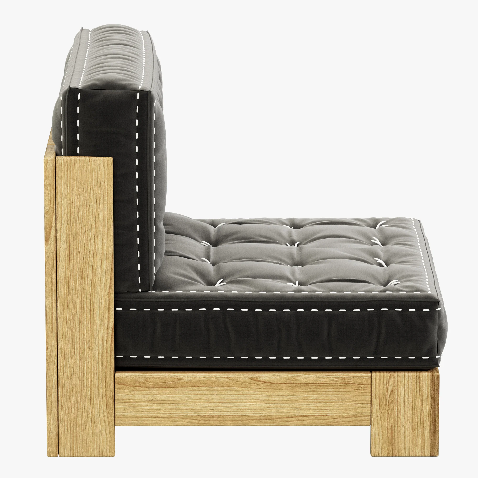 RH Teen Callum Armless Chair — 3D model preview 7