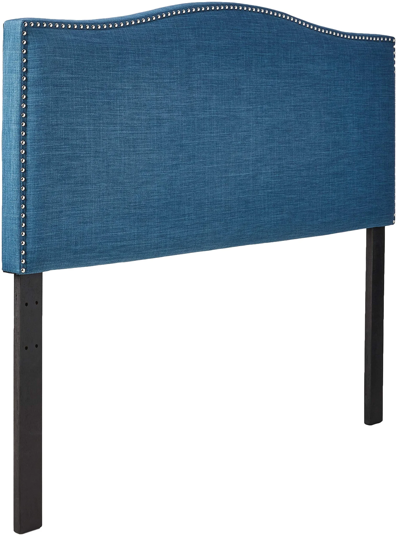 Modern Upholstered Queen Bed Headboard with Nailhead Trim
