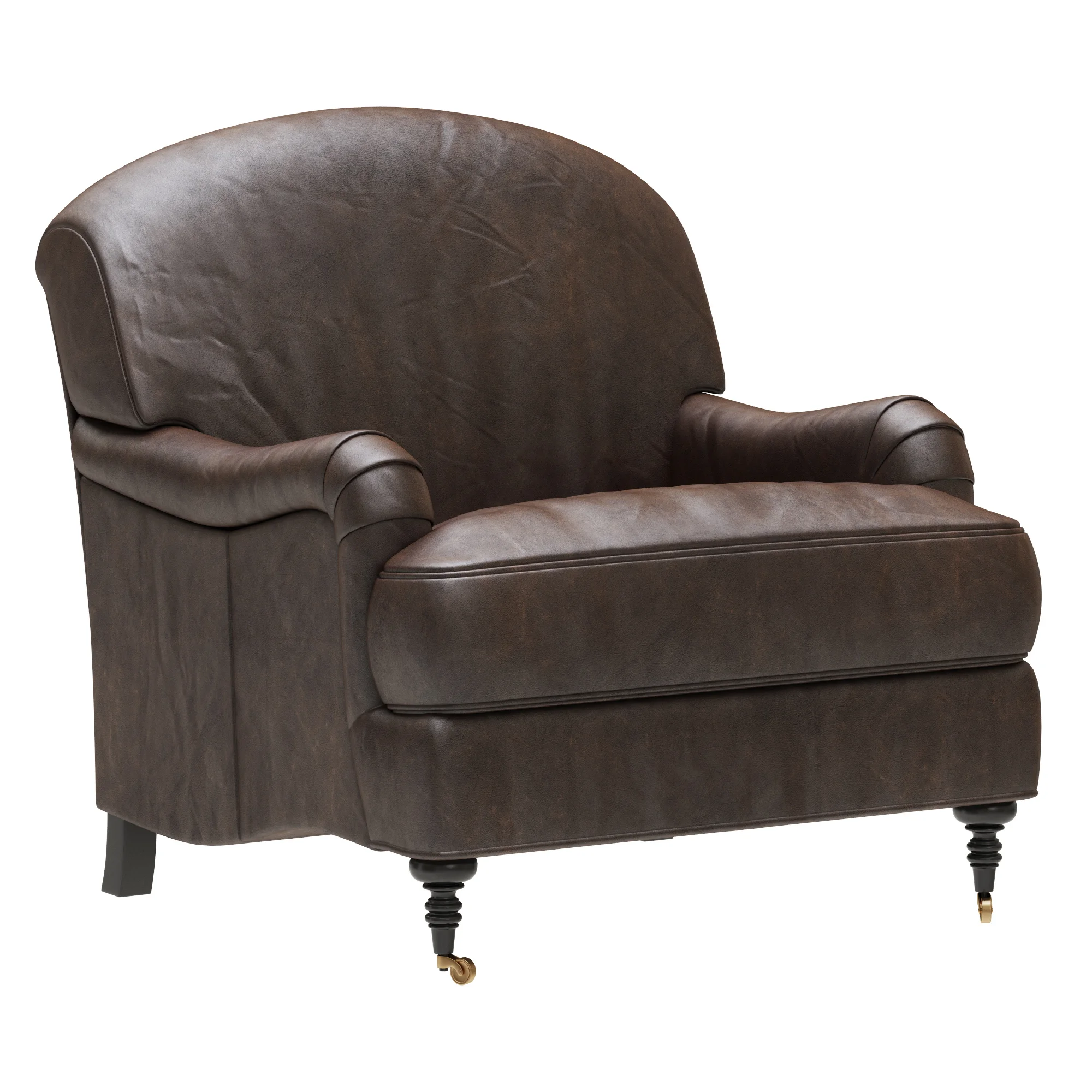 Loft Concept Charming Royal Seat Brown — 3D model preview 1