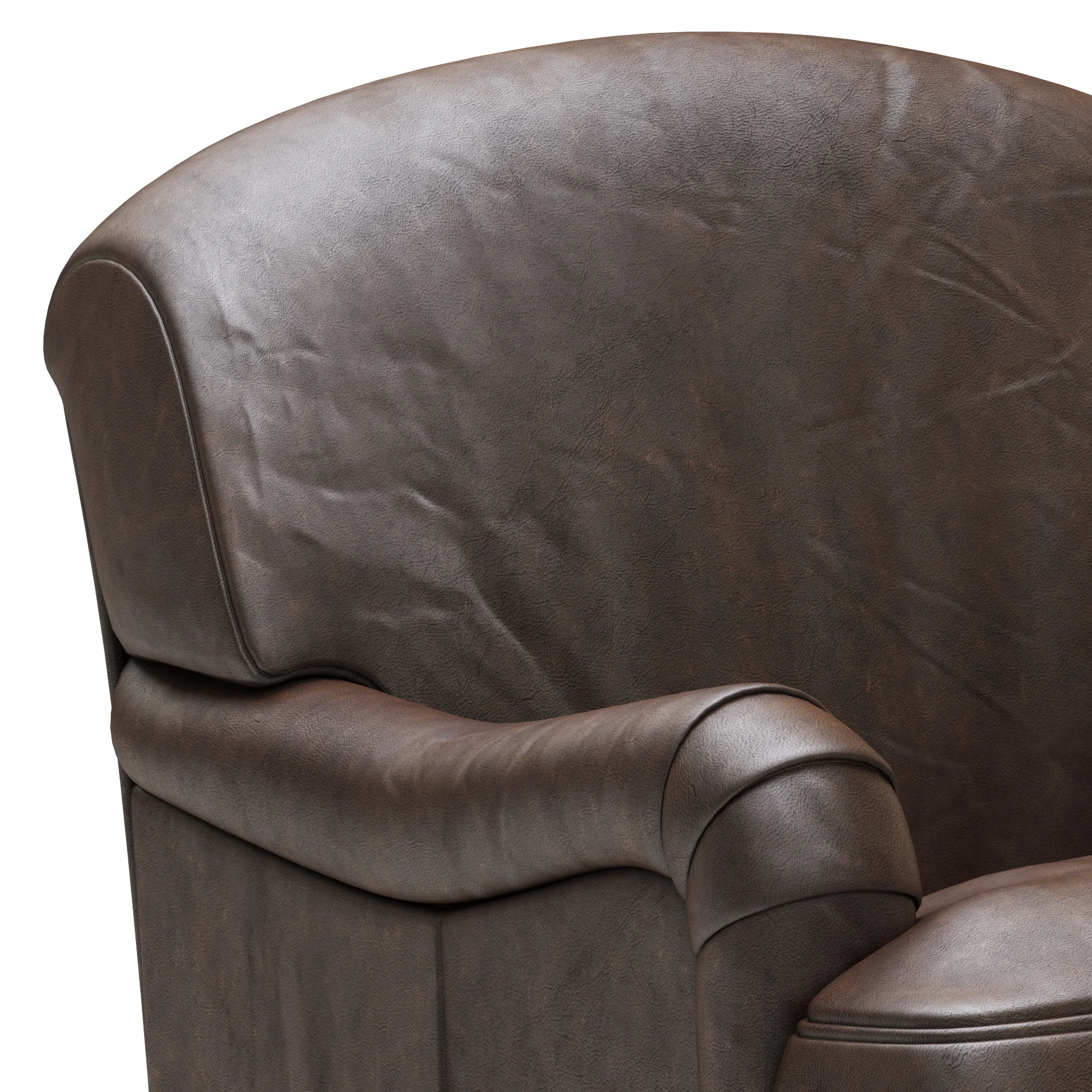 Loft Concept Charming Royal Seat Brown — 3D model preview 3