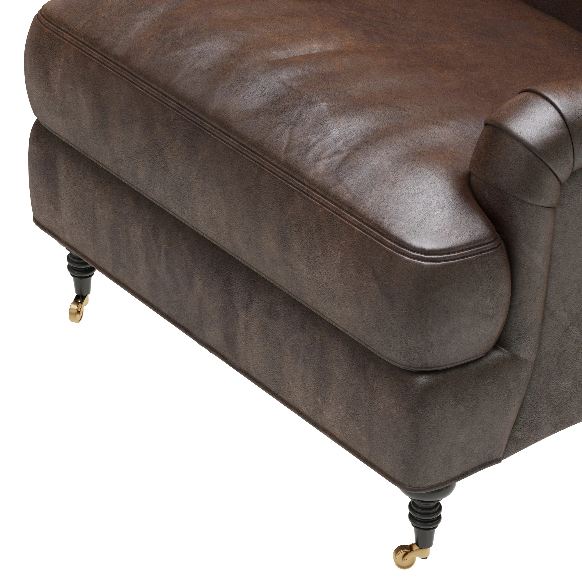 Loft Concept Charming Royal Seat Brown — 3D model preview 6