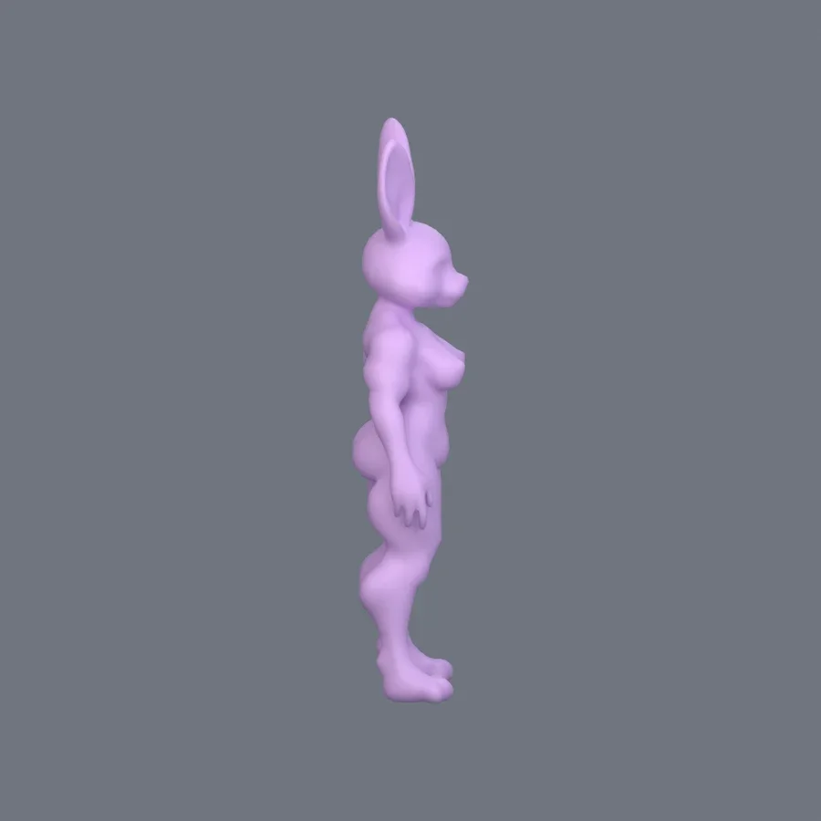 Furry Character Stylized 04, 3D model preview 5