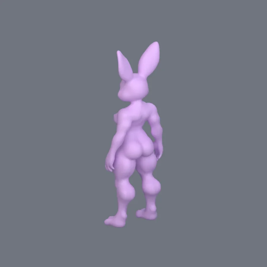 Furry Character Stylized 04, 3D model preview 6