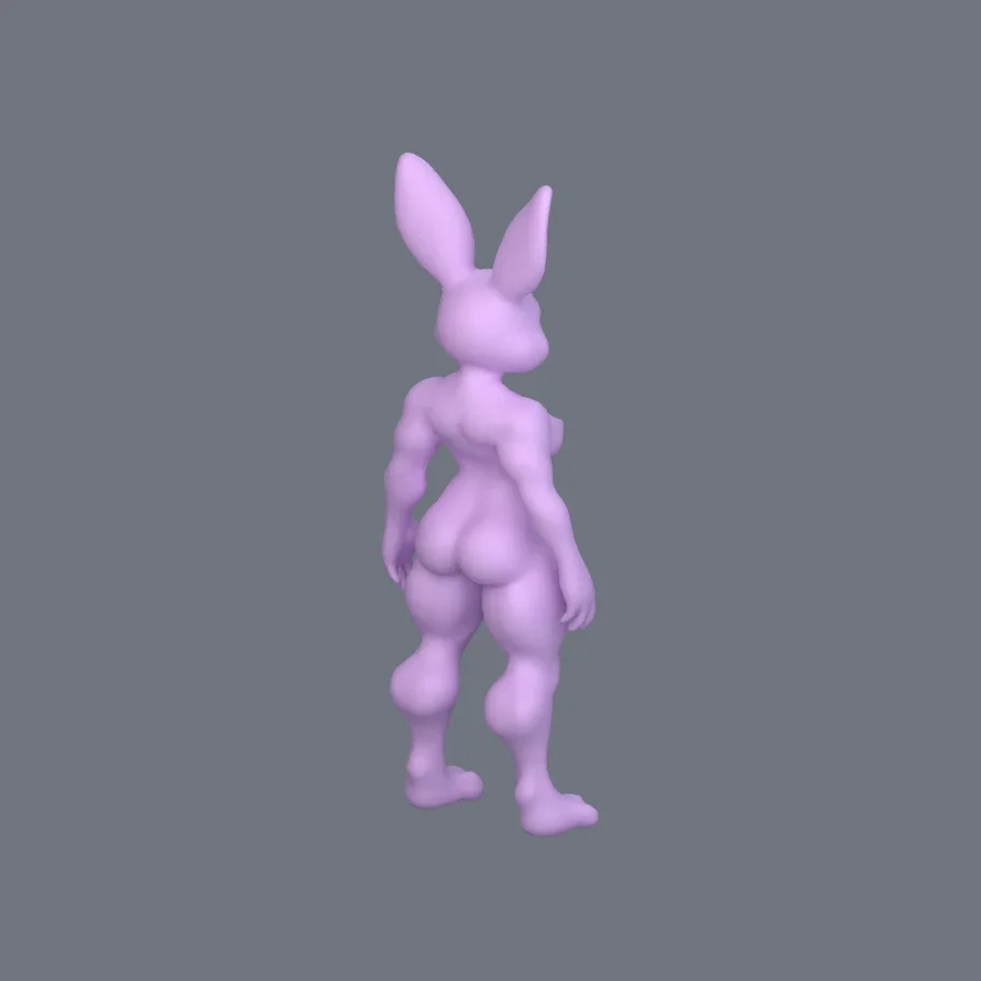 Furry Character Stylized 04, 3D model preview 7