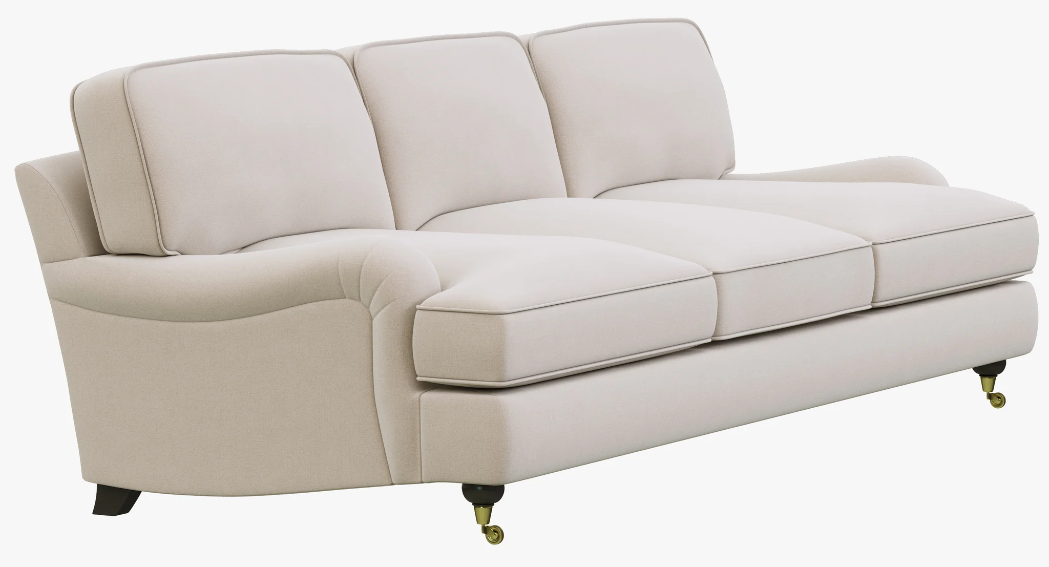 Restoration Hardware English Roll Arm Upholstered Sofa — 3D model preview 1