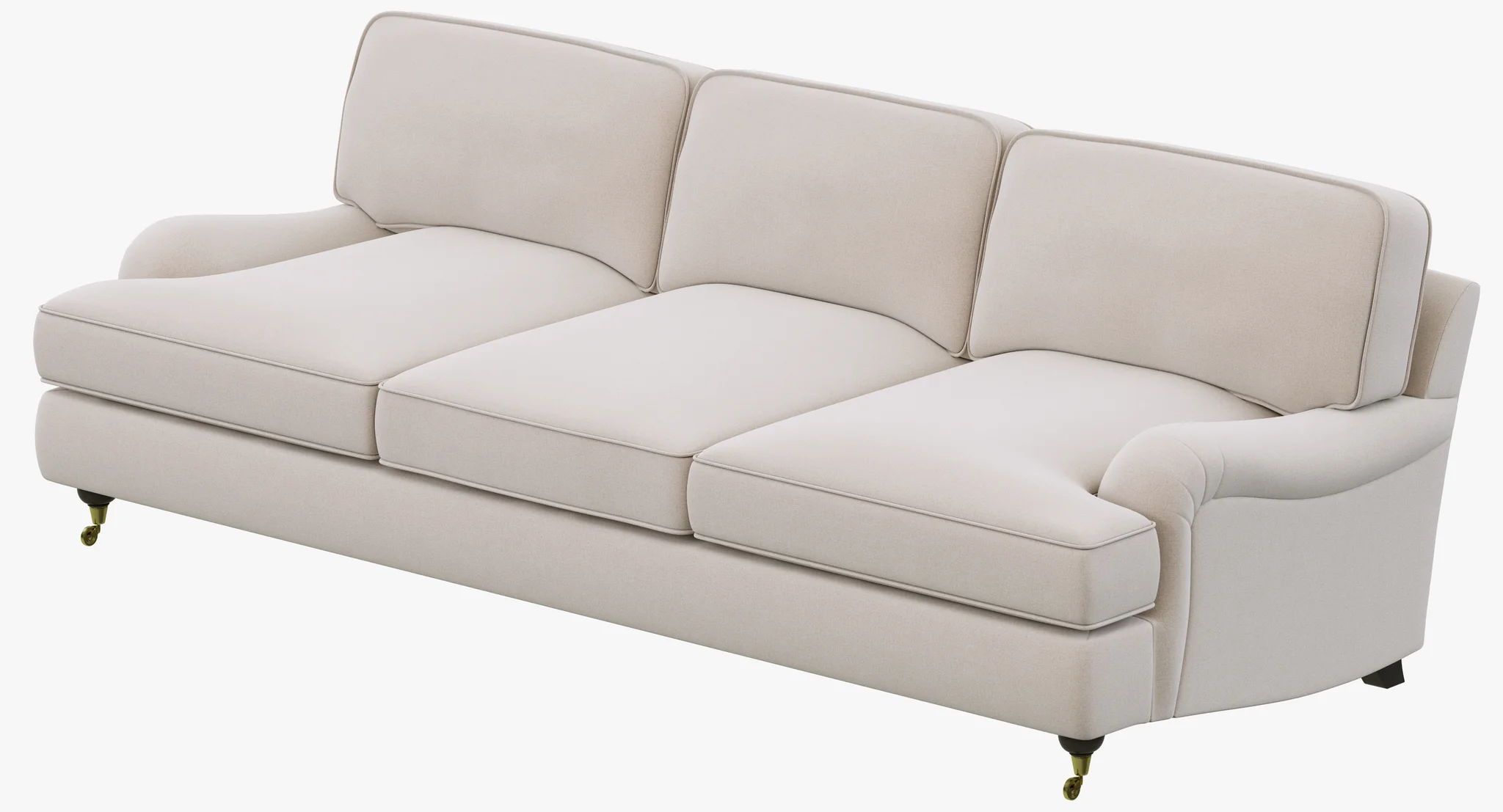 Restoration Hardware English Roll Arm Upholstered Sofa — 3D model preview 9
