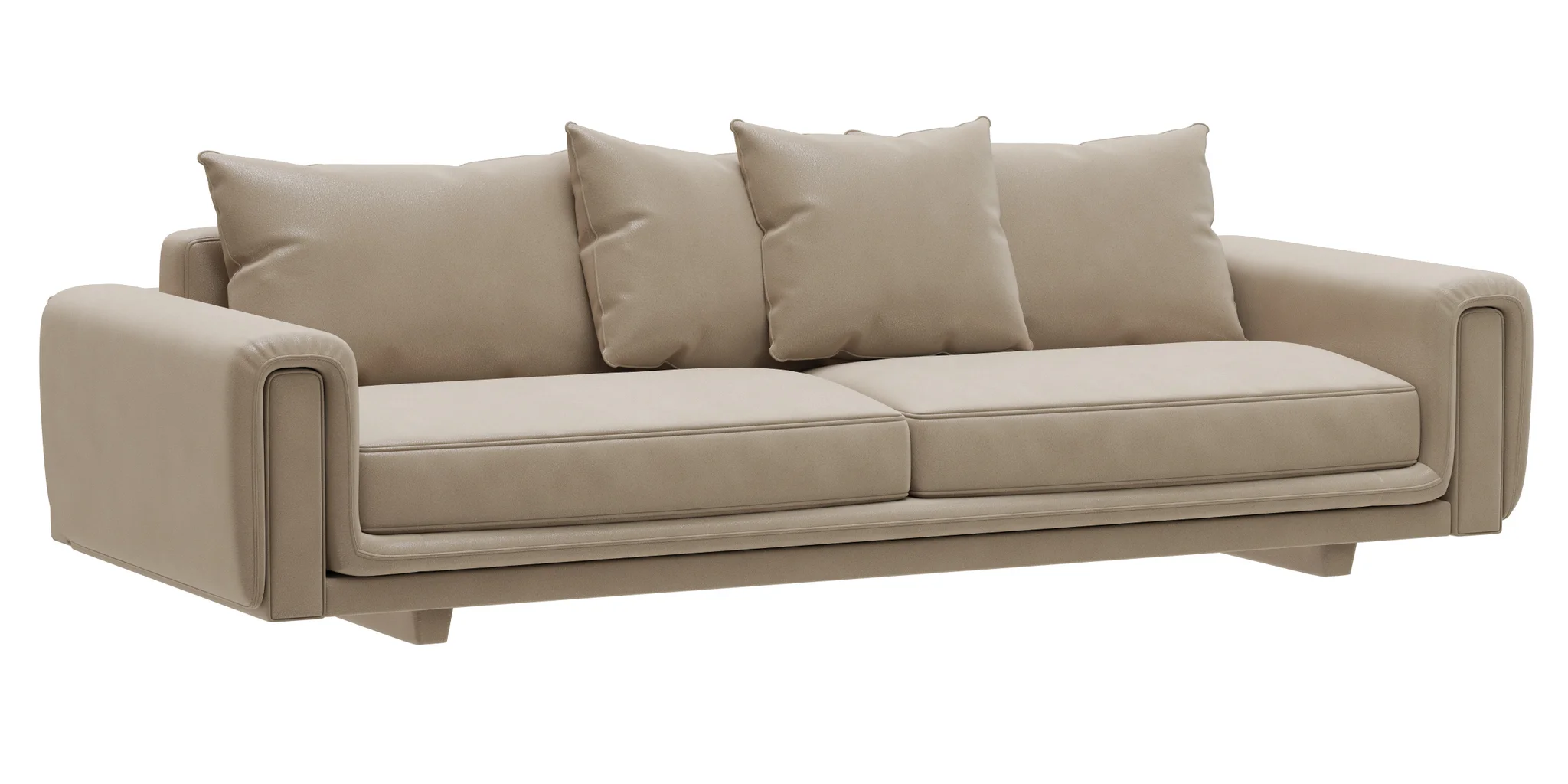 Roche Bobois UNDERLINE 4 Seat Sofa — 3D model preview 1