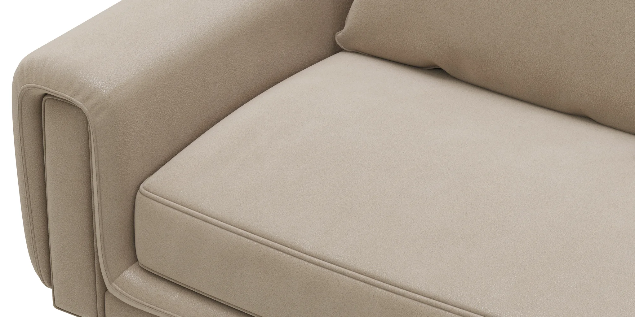 Roche Bobois UNDERLINE 4 Seat Sofa — 3D model preview 4