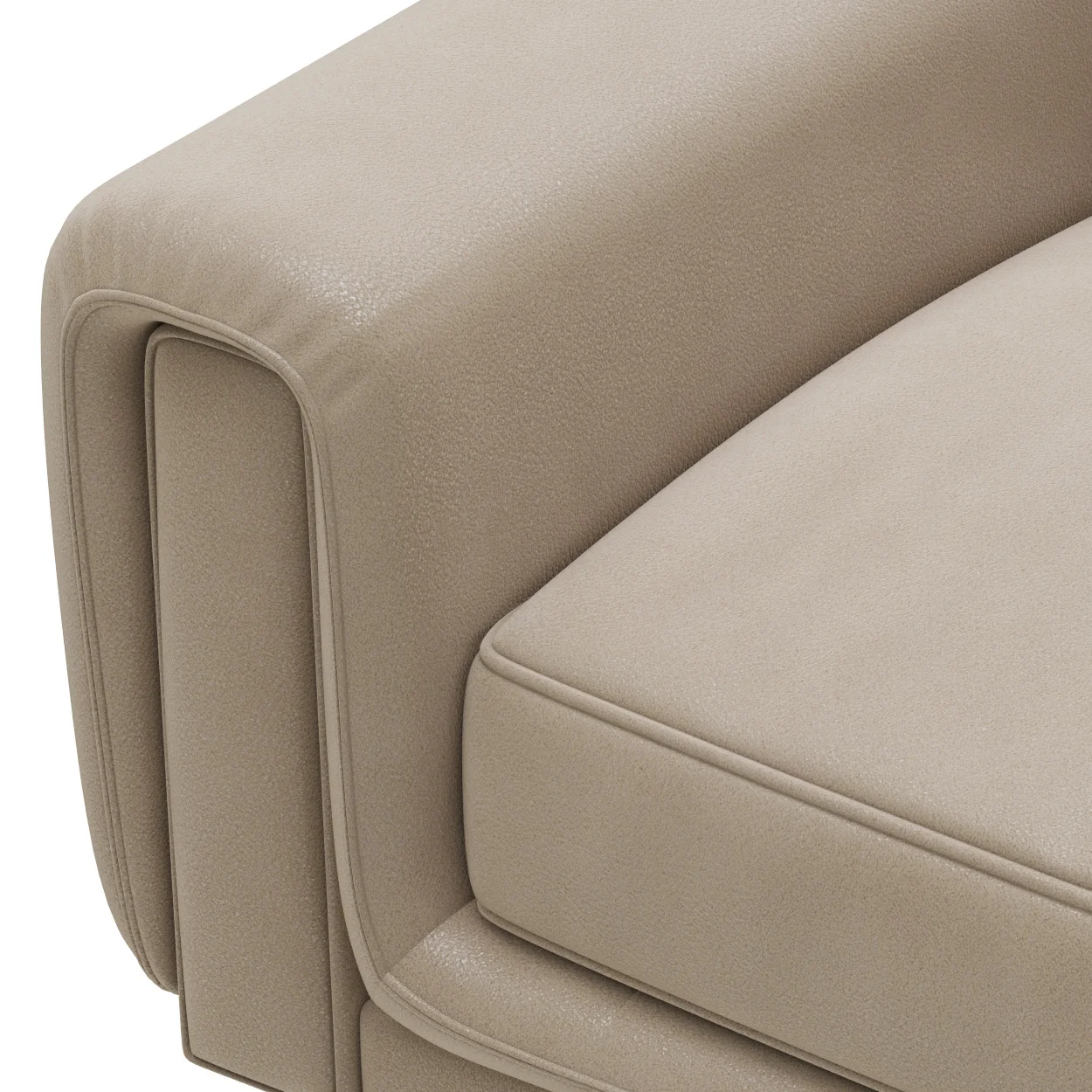Roche Bobois UNDERLINE 4 Seat Sofa — 3D model preview 5