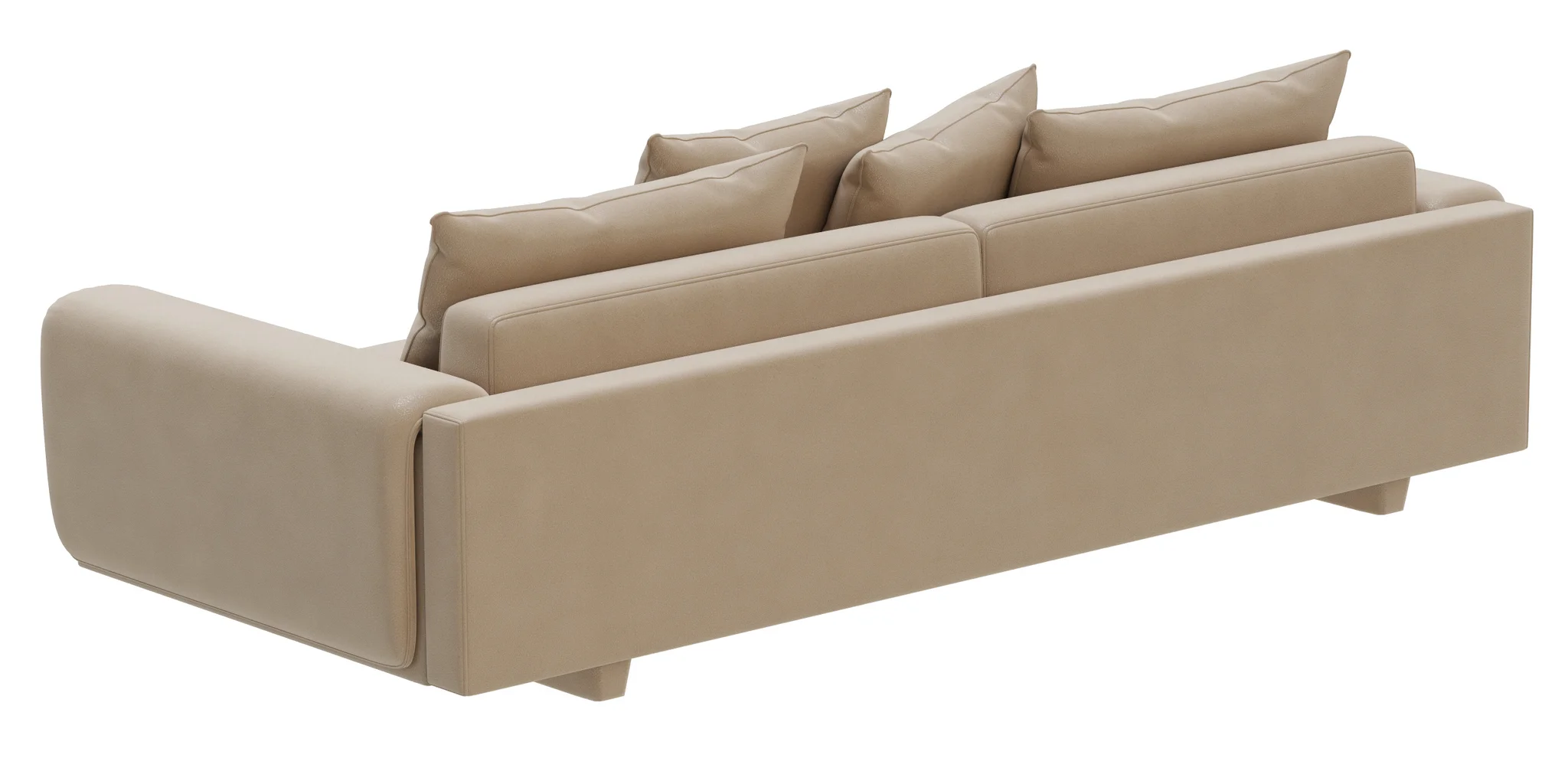 Roche Bobois UNDERLINE 4 Seat Sofa — 3D model preview 6