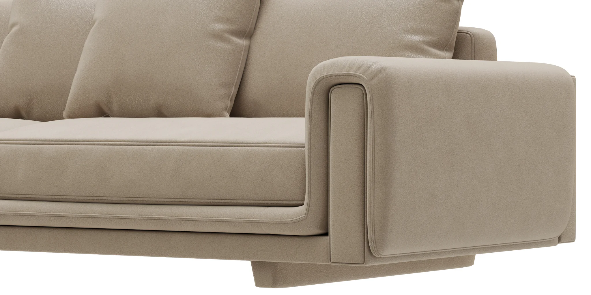 Roche Bobois UNDERLINE 4 Seat Sofa — 3D model preview 7