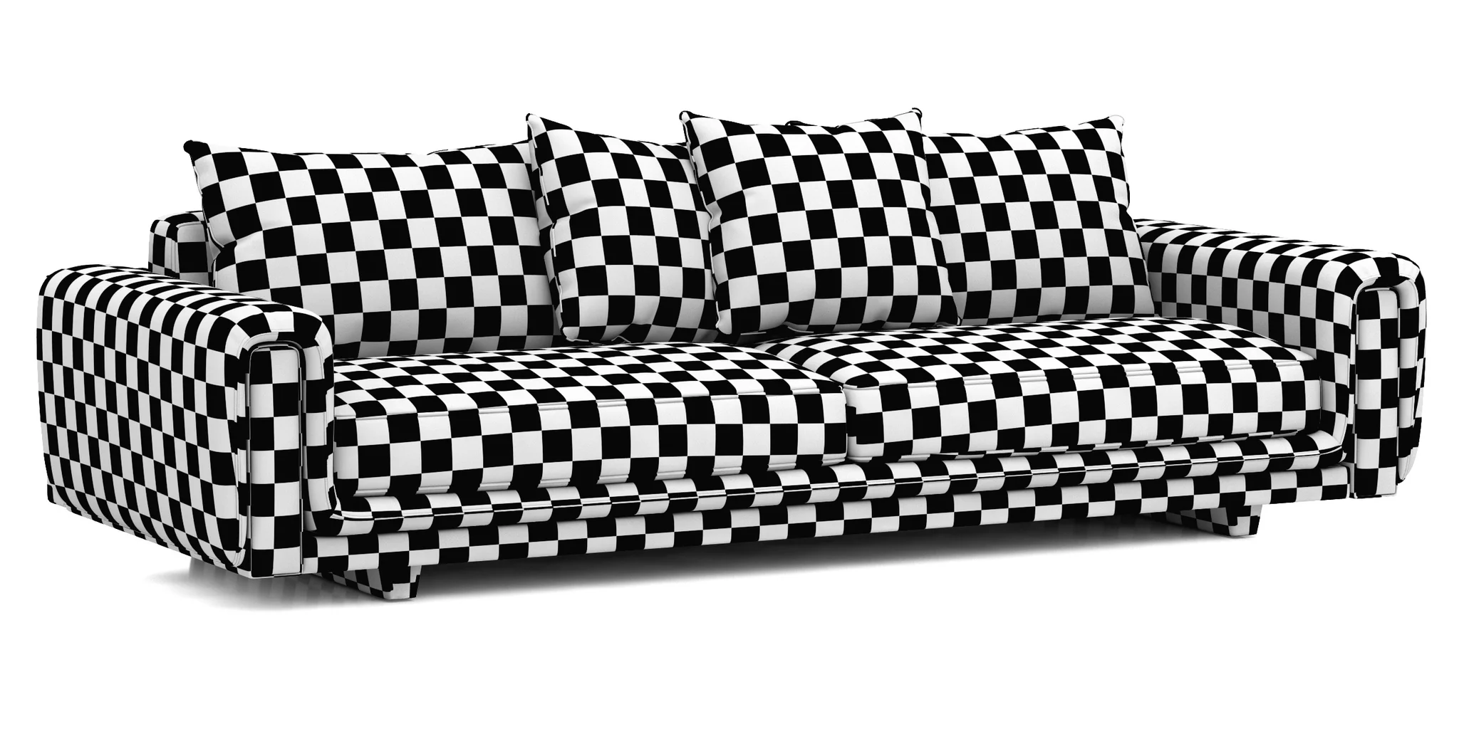 Roche Bobois UNDERLINE 4 Seat Sofa — 3D model preview 11