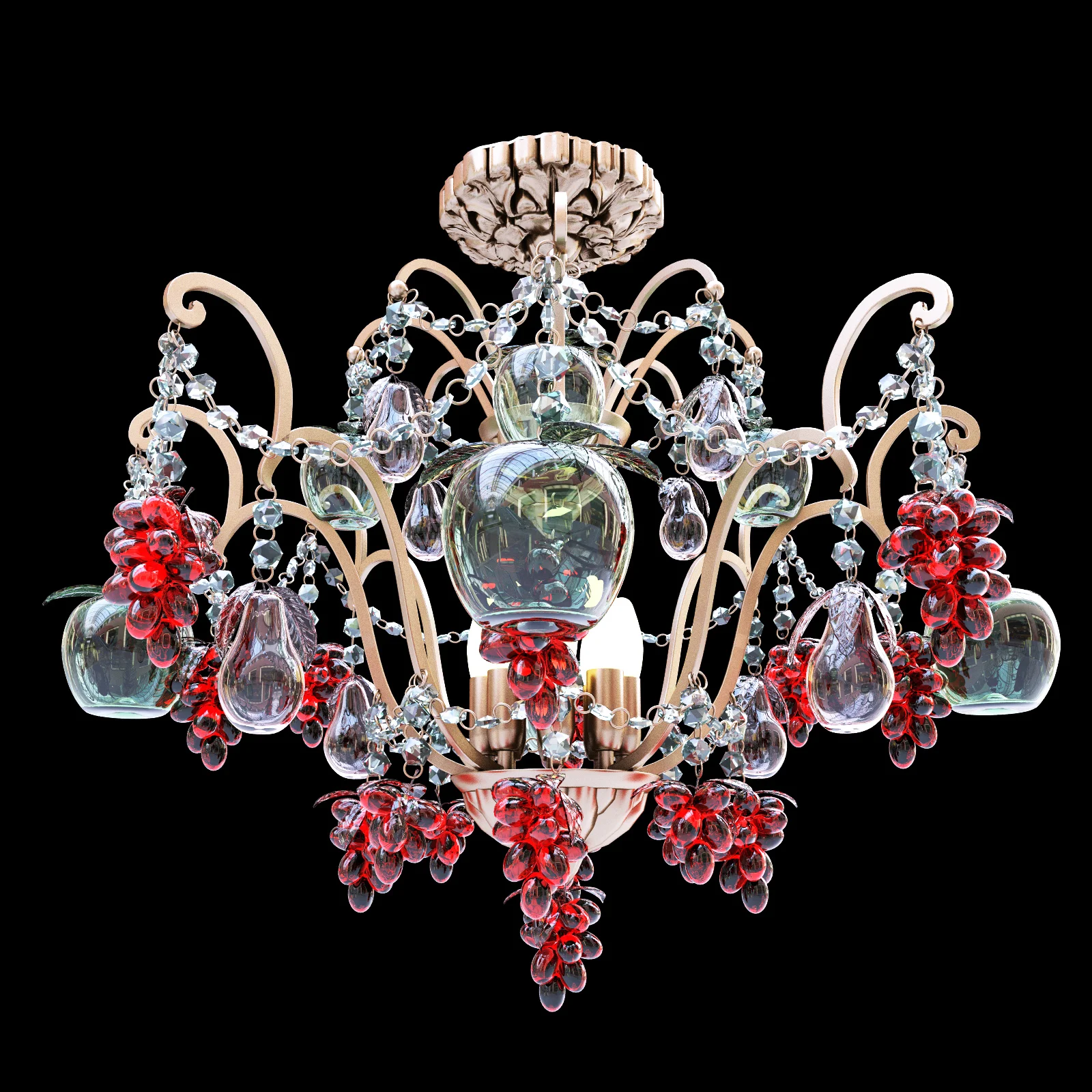 Classic Chandelier — 3D model preview 1