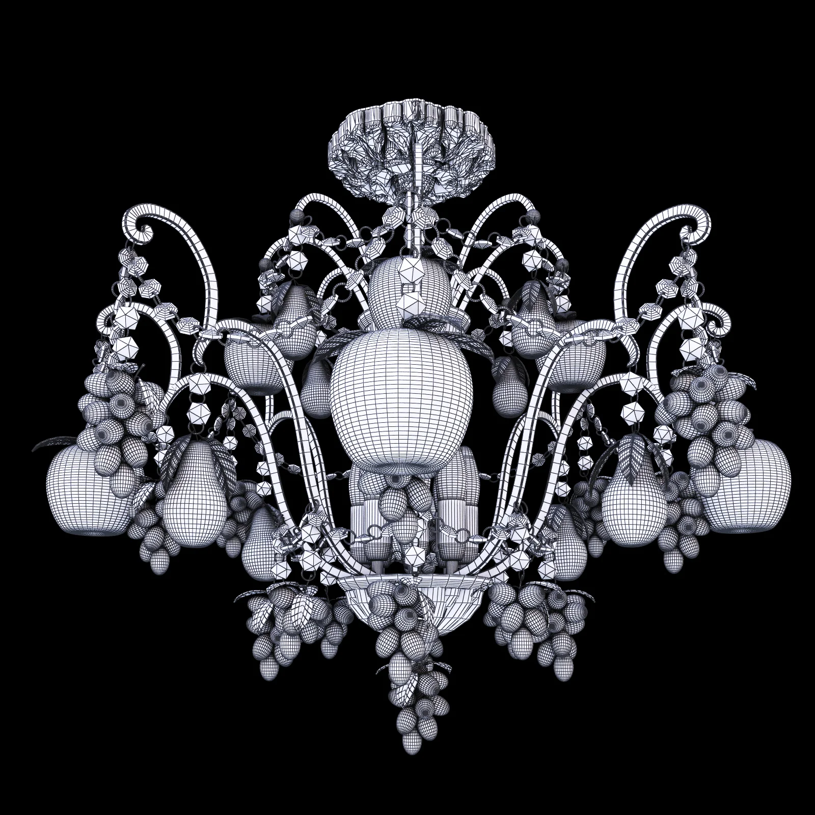 Classic Chandelier — 3D model preview 4