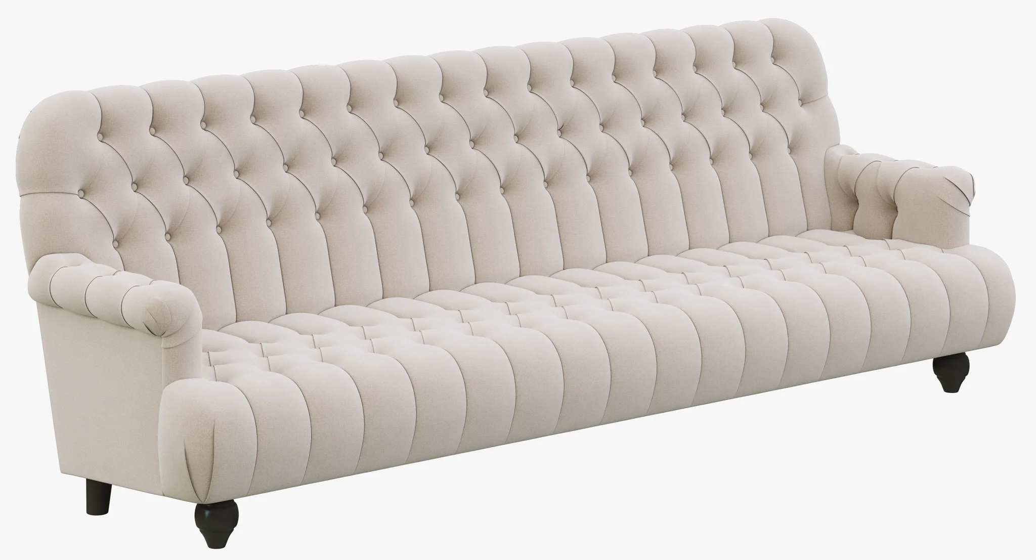 Restoration Hardware 1860 Napoleonic Tufted Upholstered Sofa — 3D model preview 1