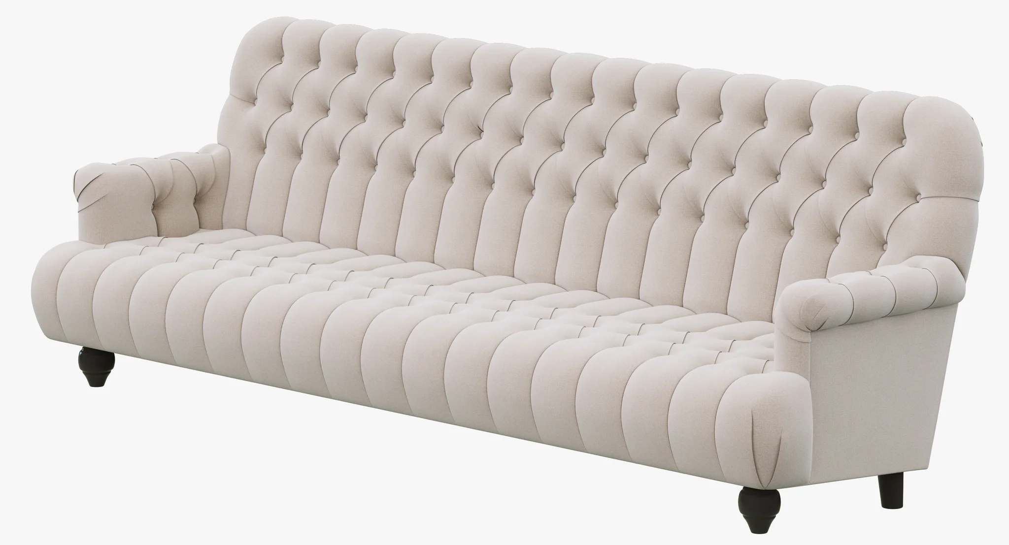 Restoration Hardware 1860 Napoleonic Tufted Upholstered Sofa — 3D model preview 9