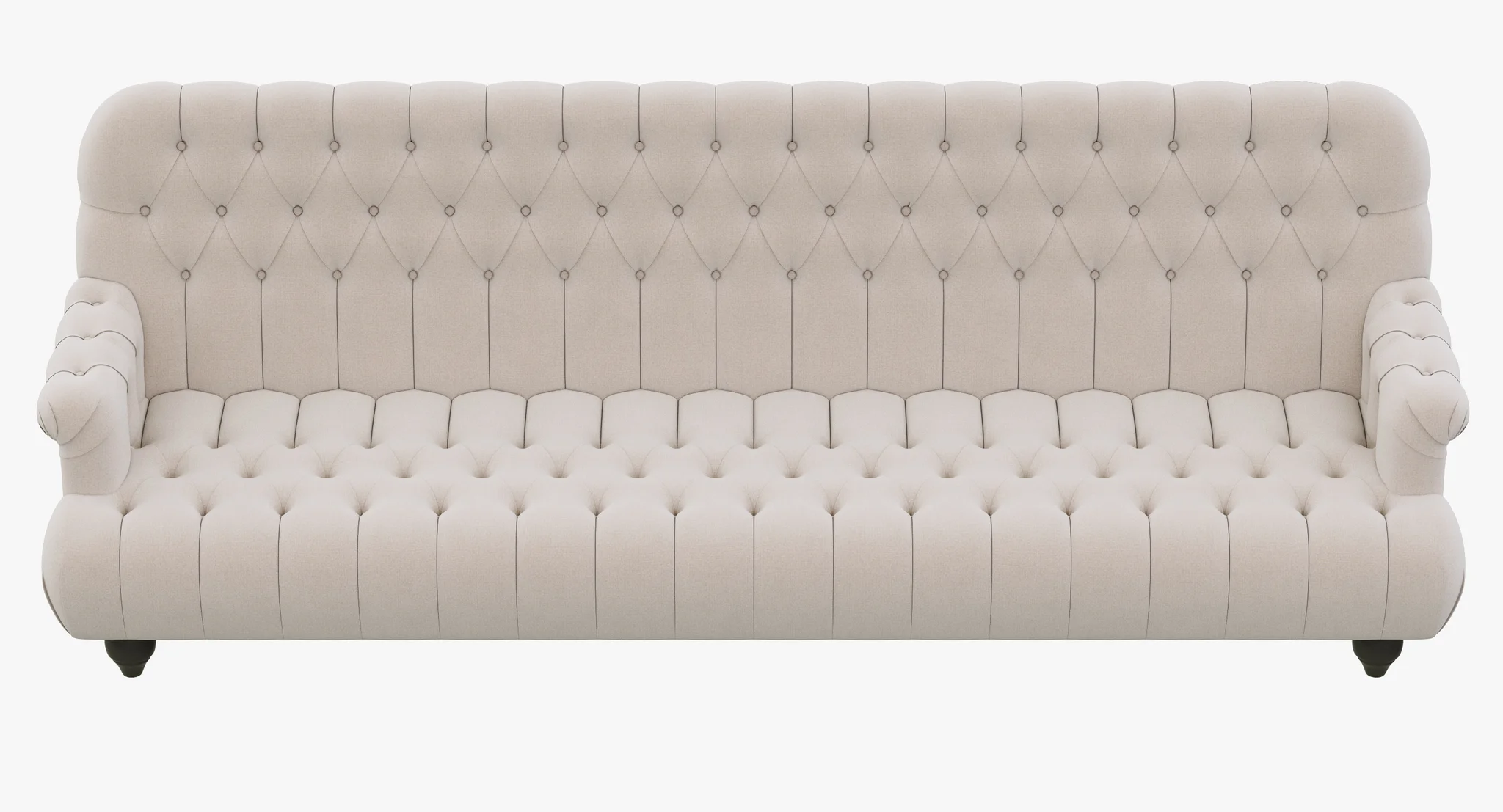 Restoration Hardware 1860 Napoleonic Tufted Upholstered Sofa — 3D model preview 10