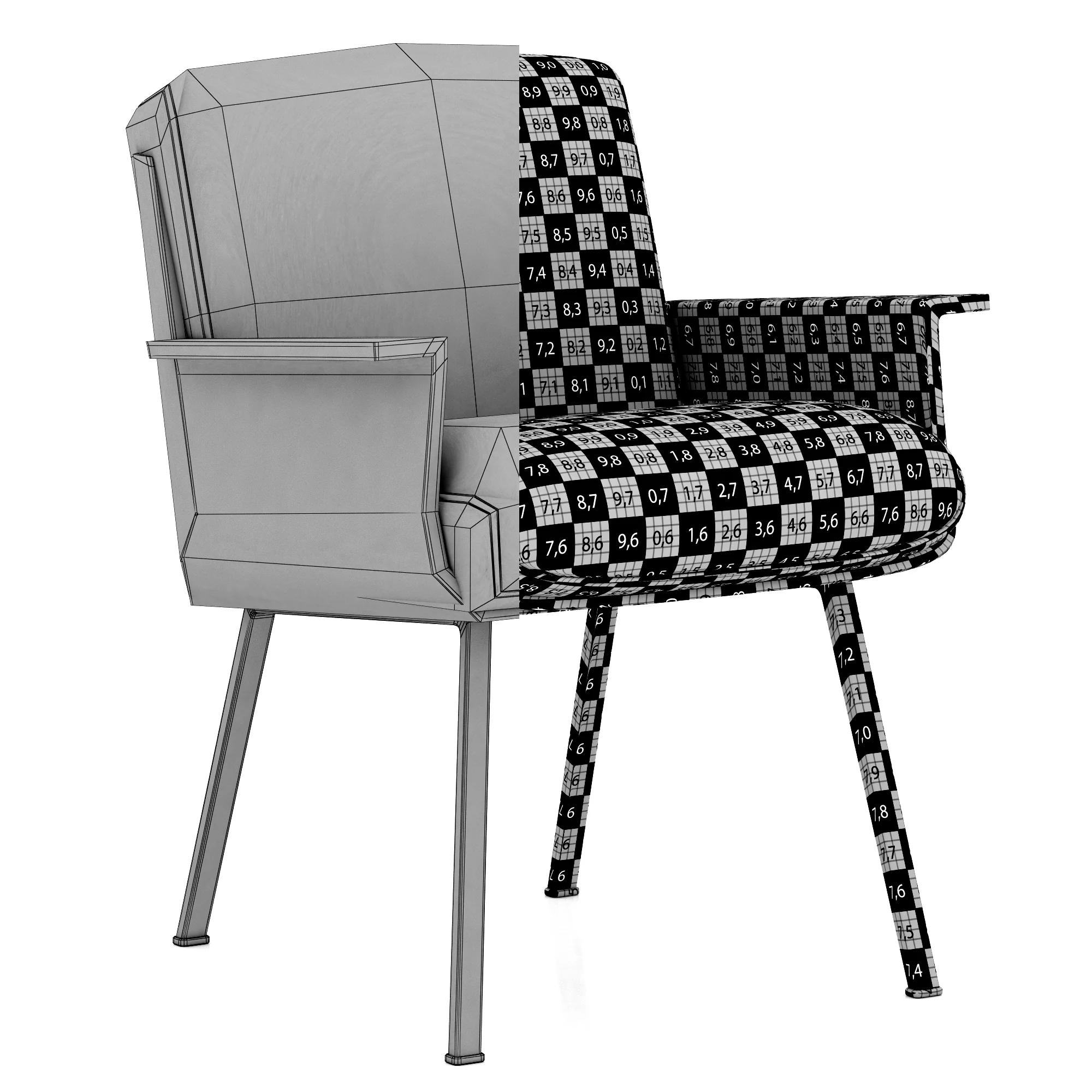 Minotti Daiki Outdoor — 3D model preview 8