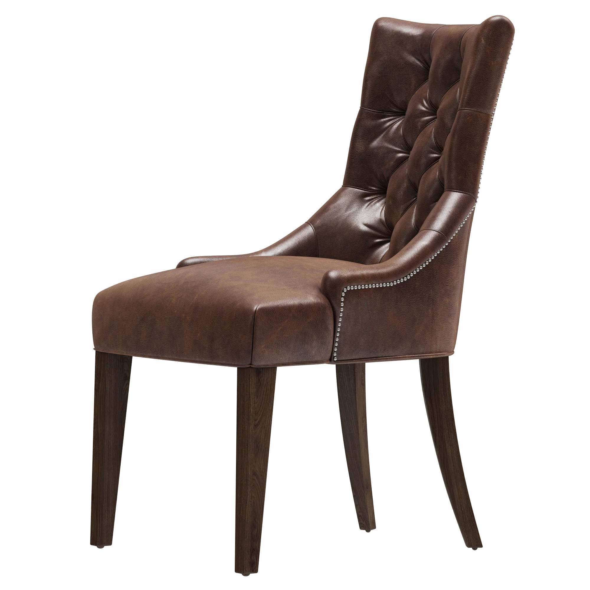 Restoration Hardware Martine Tufted Leather Armchair — 3D model preview 3